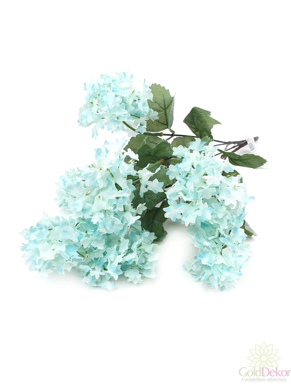 Gömb virágú hamvas leveles csokor - Aqua