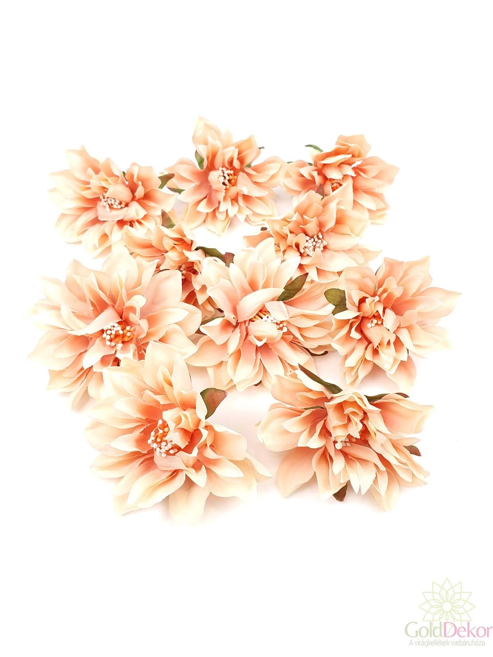 Dekor fejvirág 15 - Világos barack