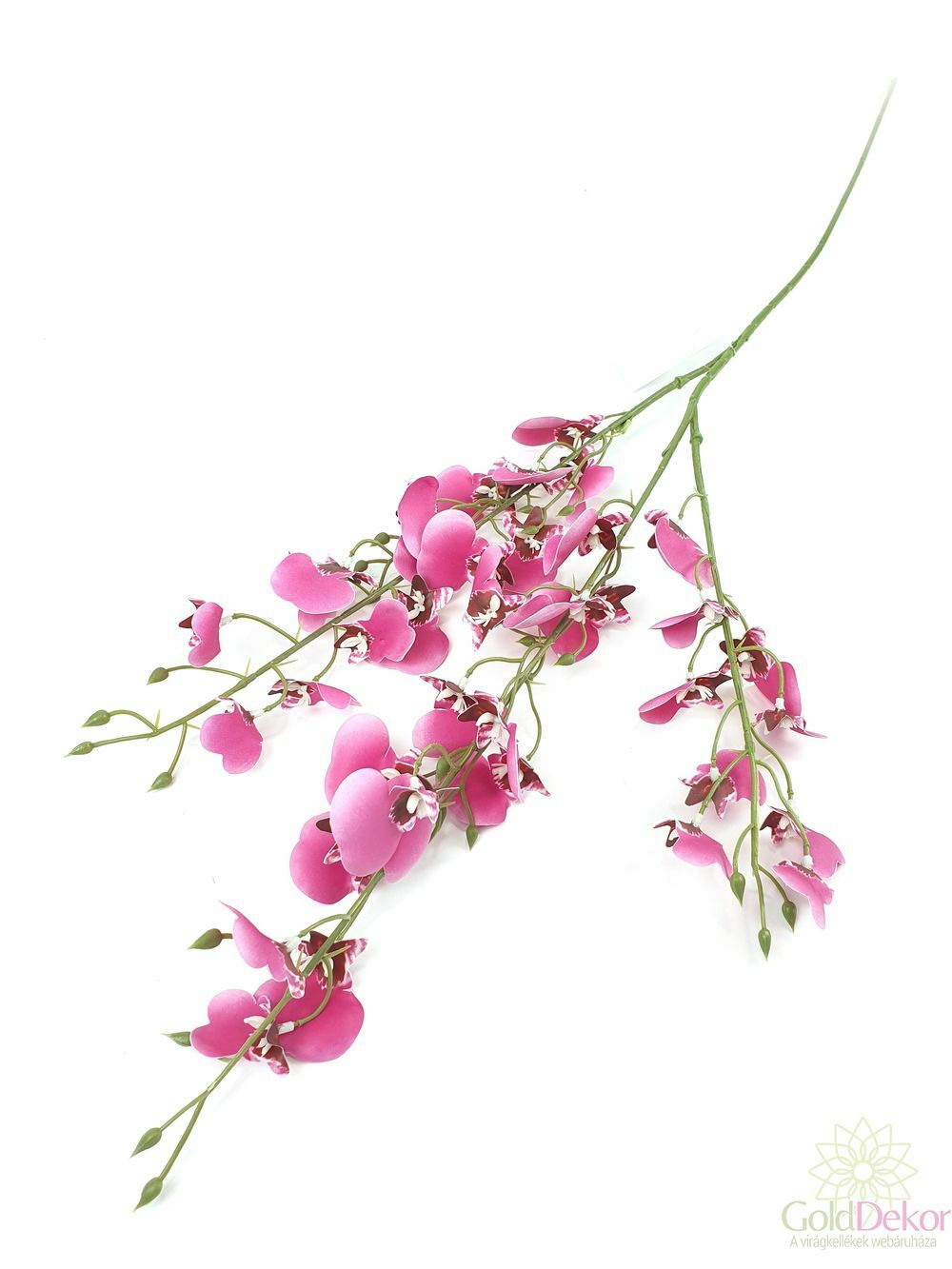 Kicsi virágú orchidea ág - Pink