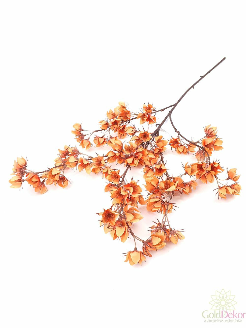 Őszi tüskés virágos ág - Narancs