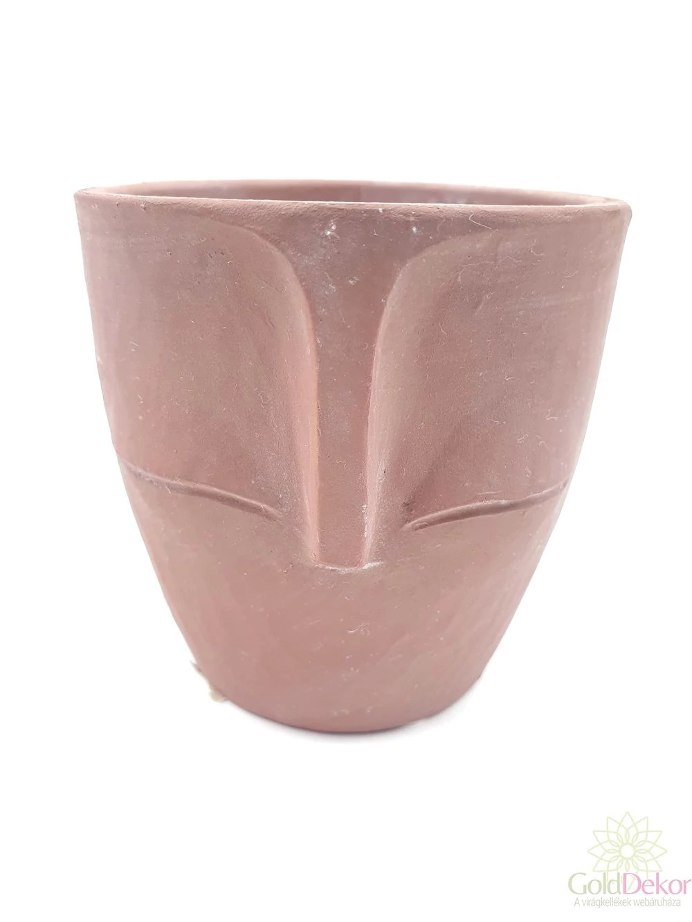 Csukott szemű fejforma kaspó kicsi - Barna Csukott szemű fejforma kaspó kicsi - Barna