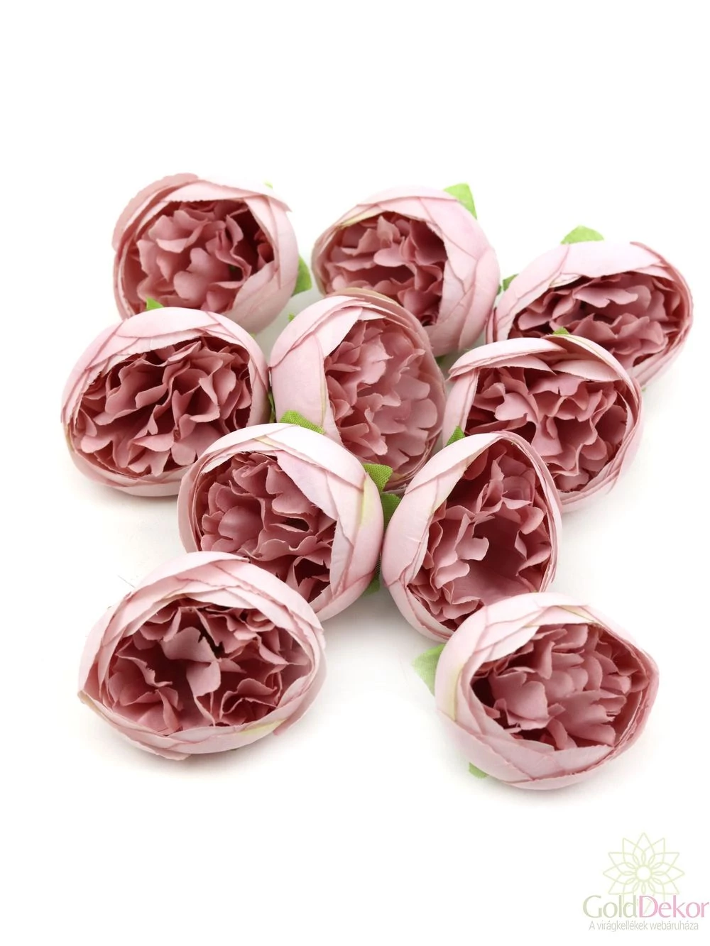 Dekor fejvirág 14 - Halvány rózsaszín