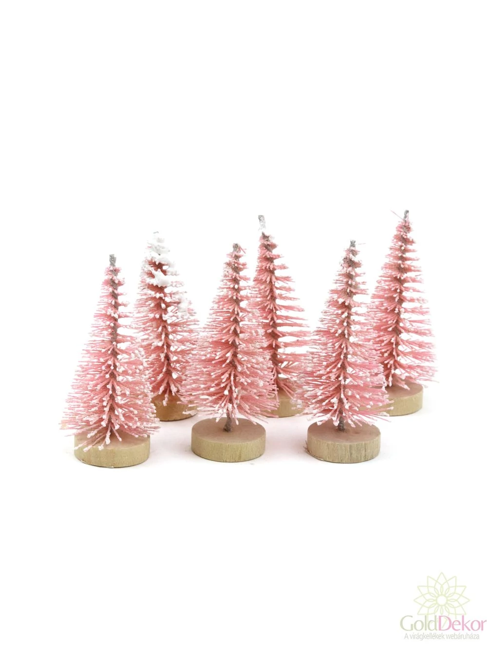 Talpas fenyőfa 6 cm*6 - Rózsaszín