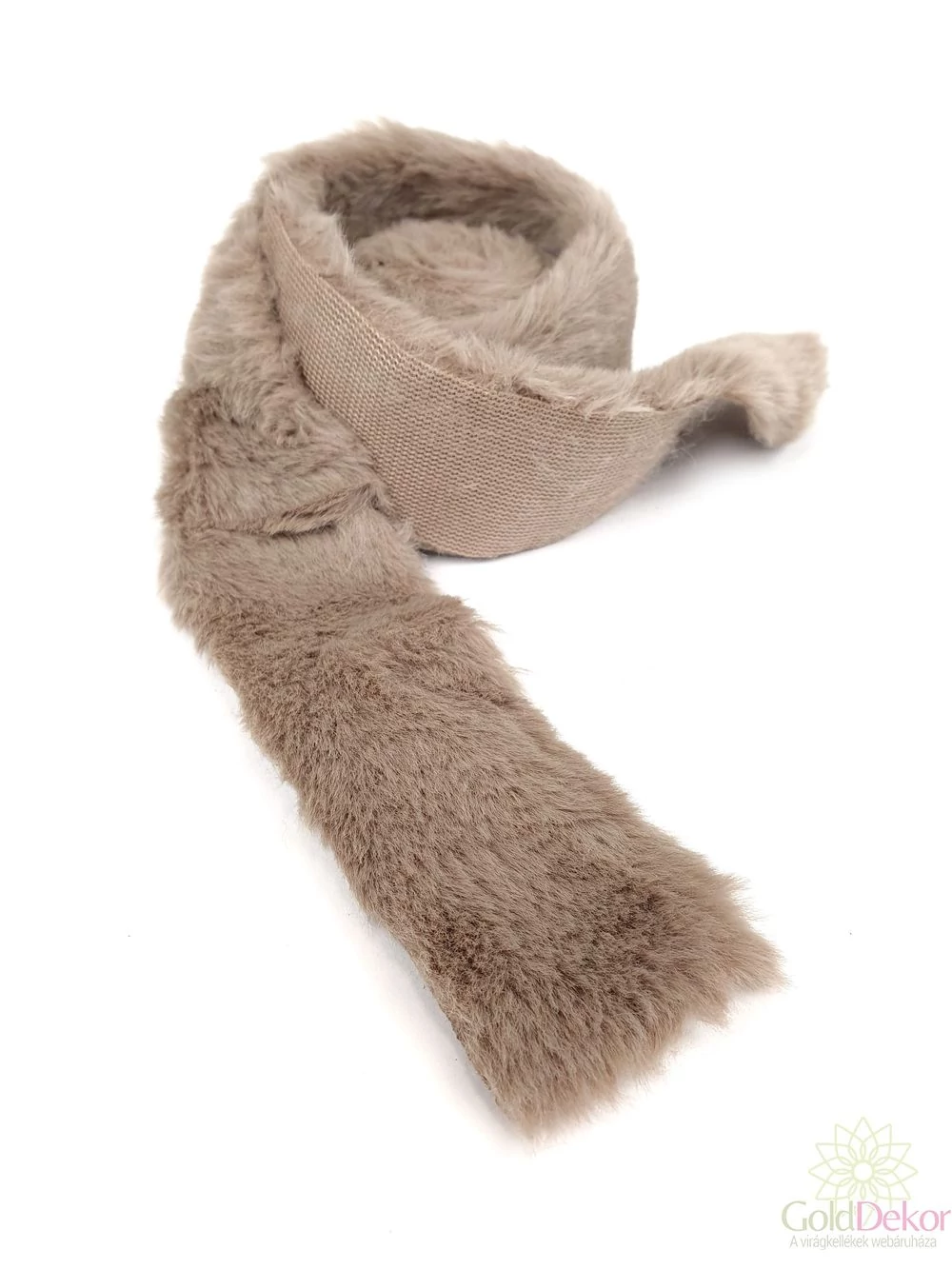 Műszőrme szalag B - Barna