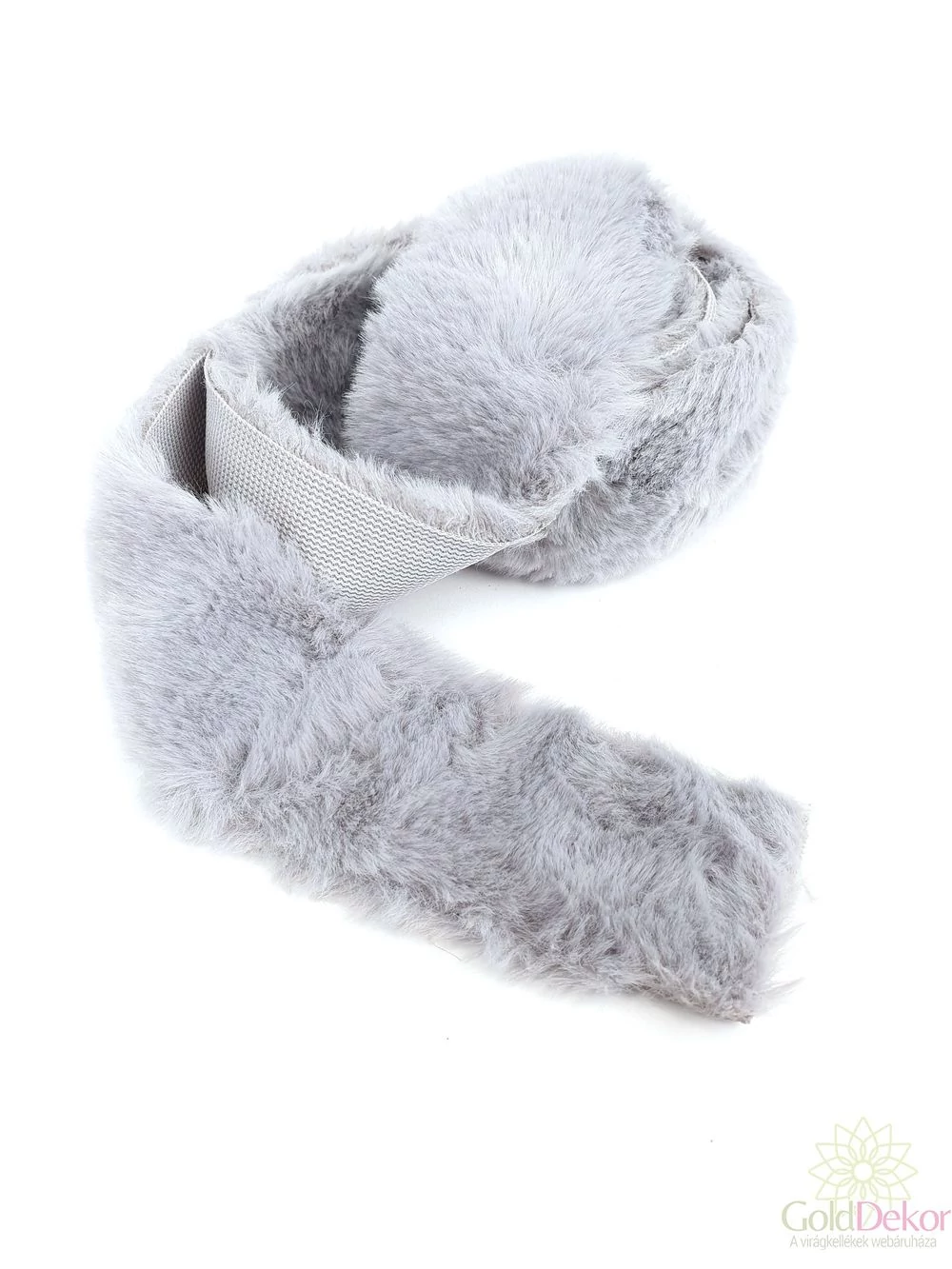 Műszőrme szalag B - Szürke 