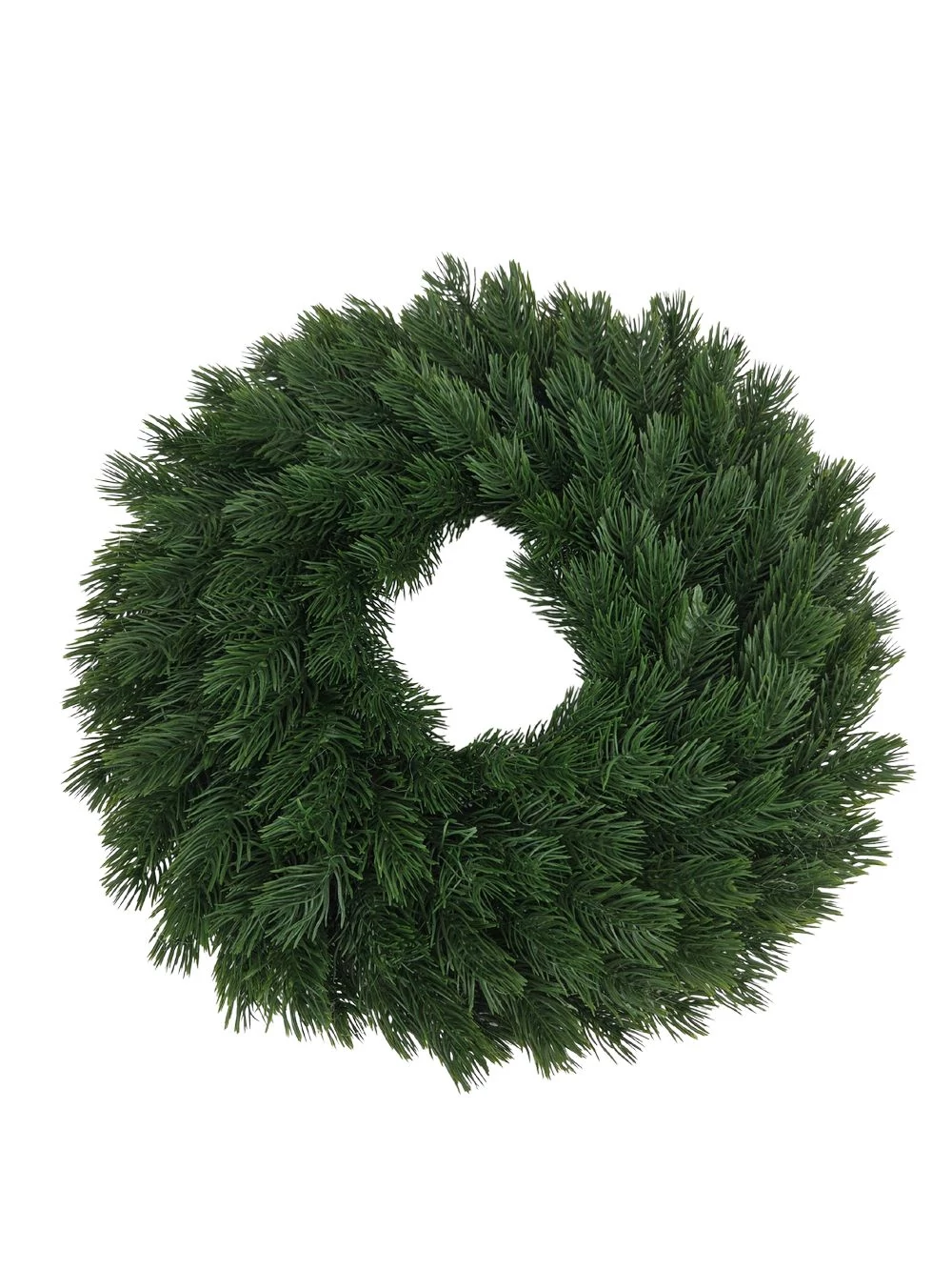 Műfenyő koszorú alap 37 cm natúr