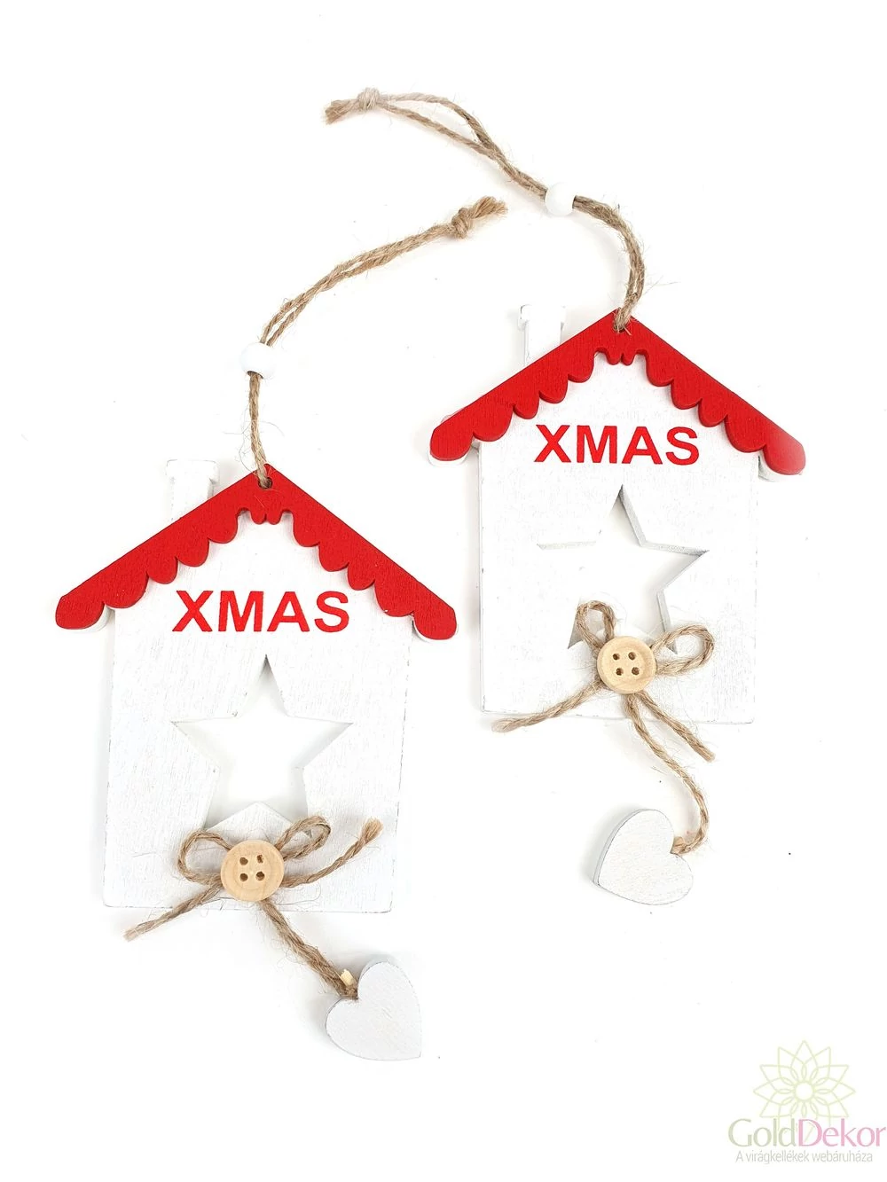 XMAS fa házikó pár - Fehér
