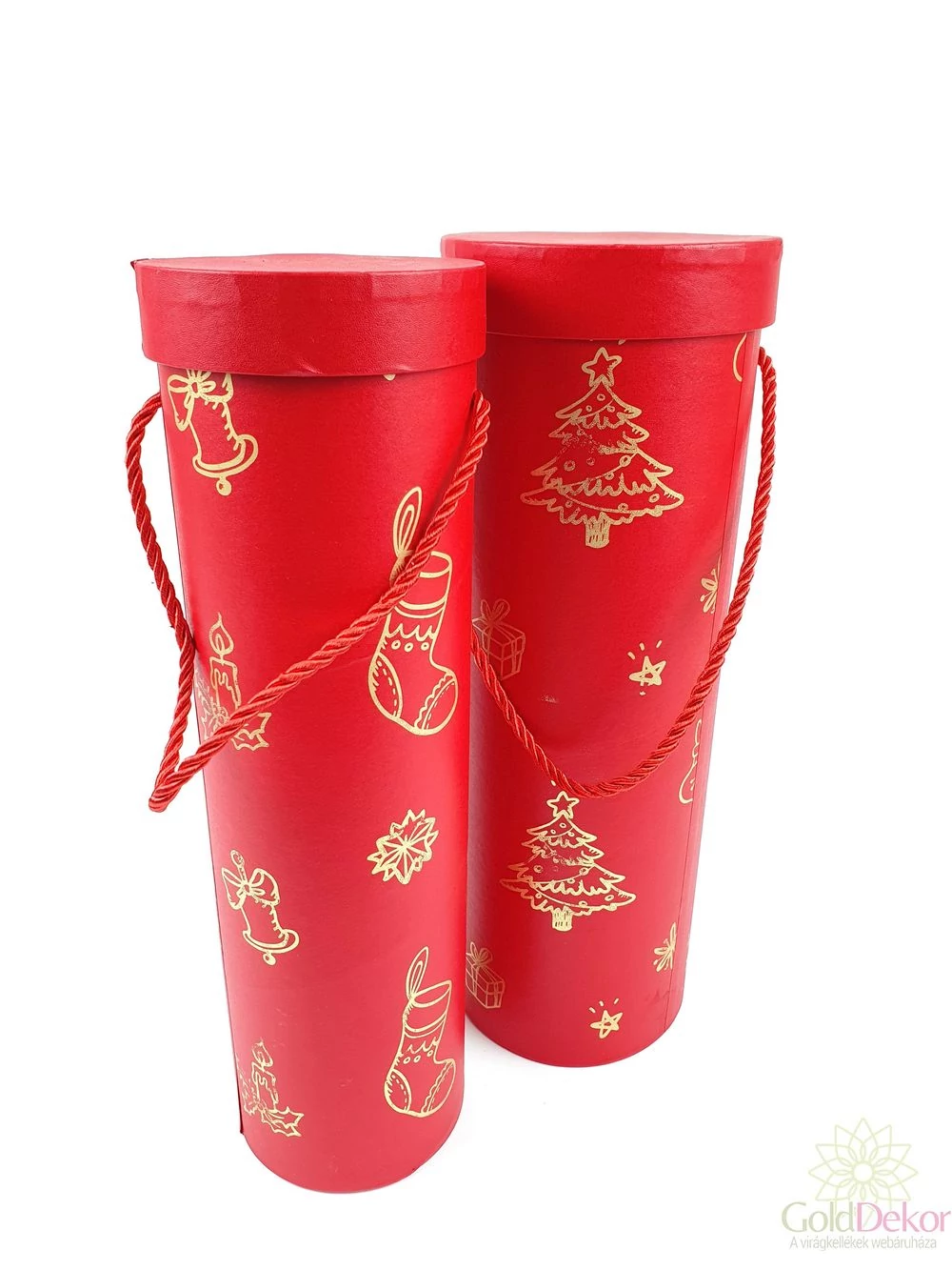 Karácsonyi mintás italos doboz szett A