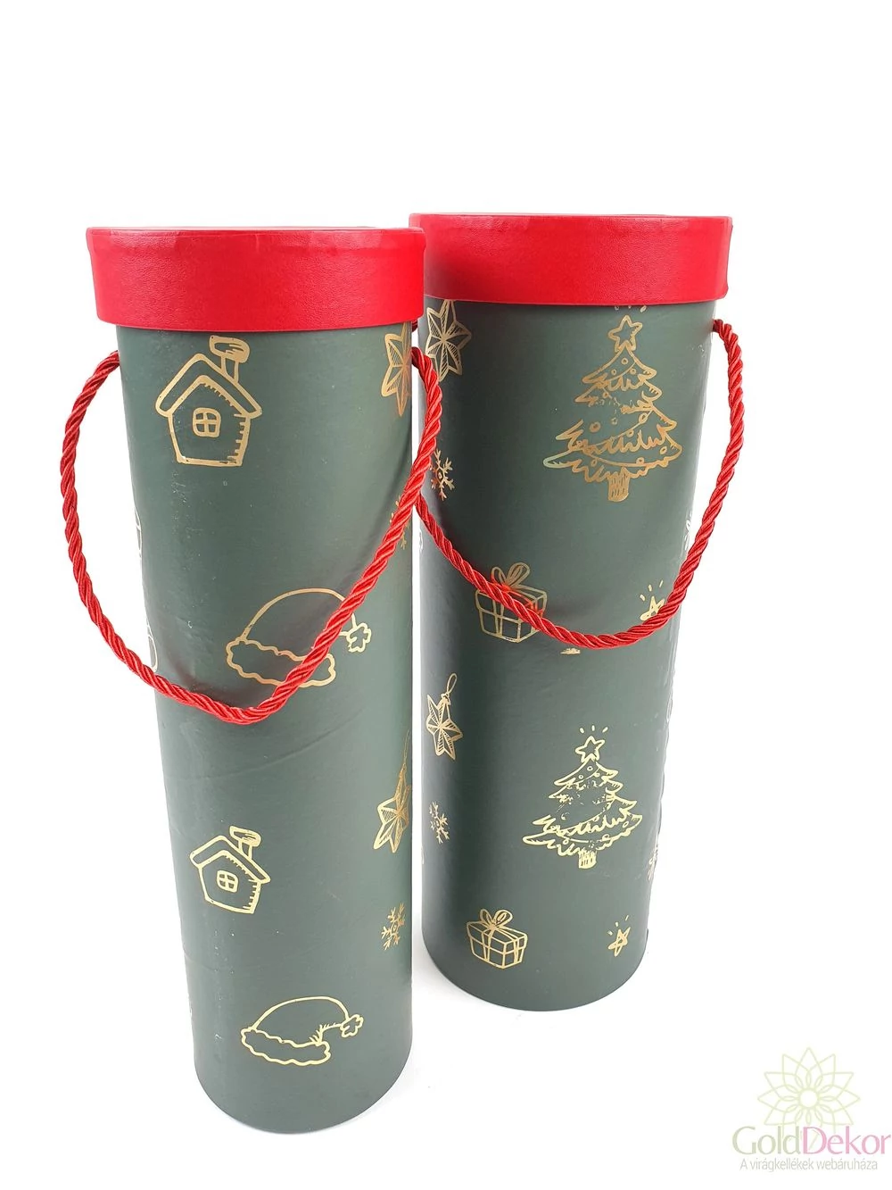 Karácsonyi mintás italos doboz szett B