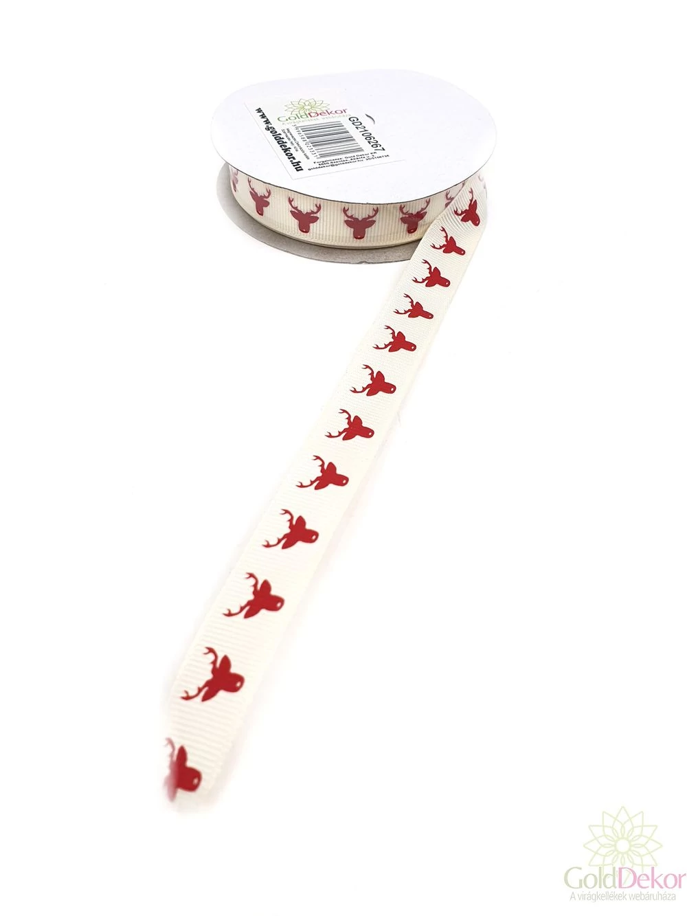 Karácsonyi mintás ripsz szalag A