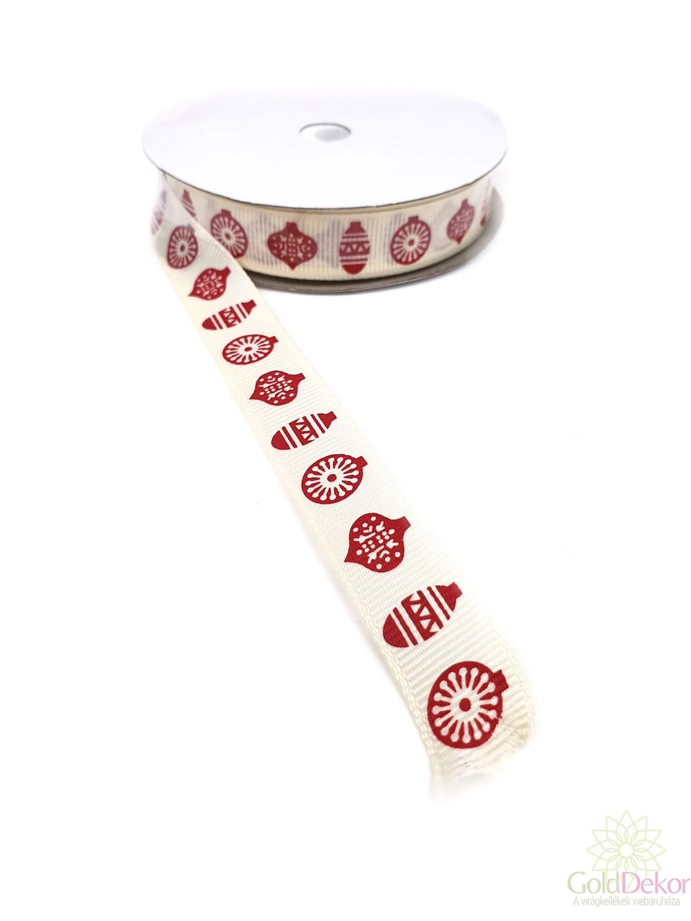 Karácsonyi mintás ripsz szalag B