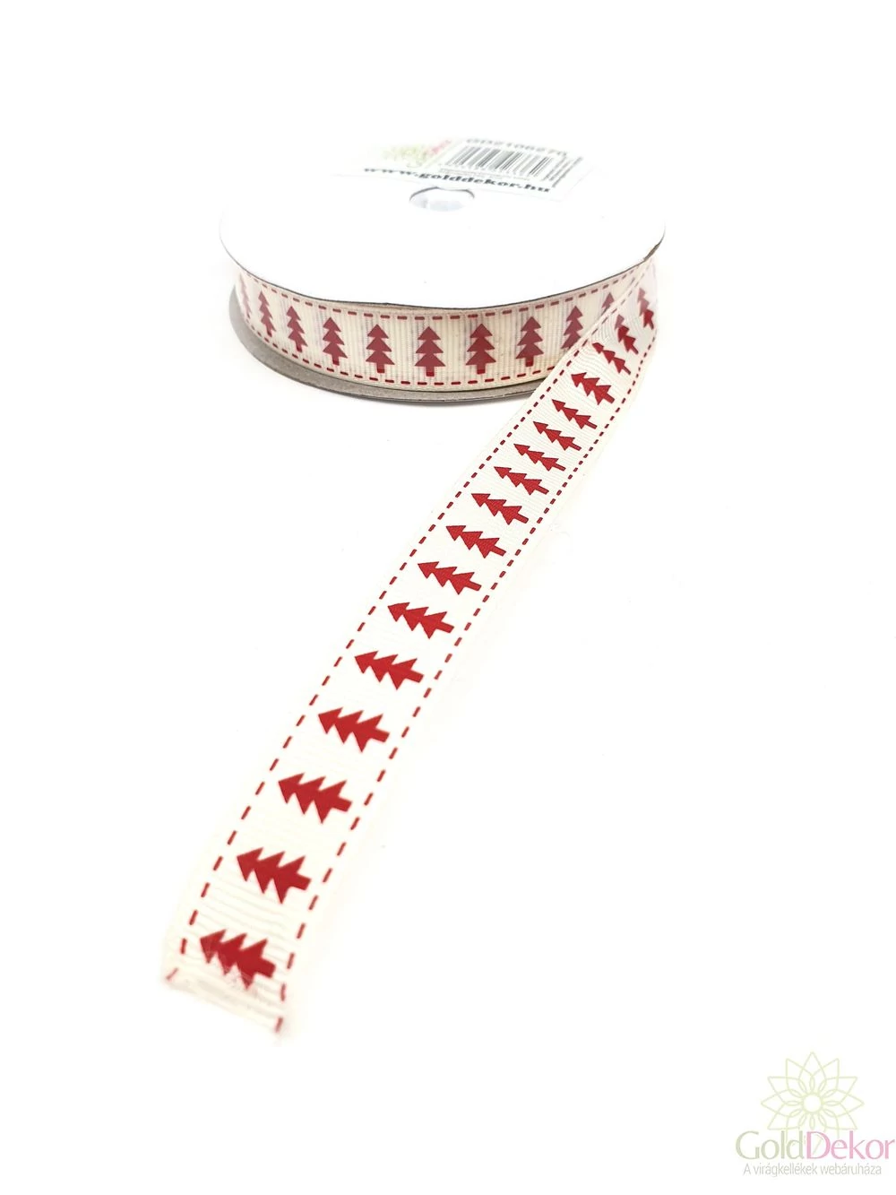Karácsonyi mintás ripsz szalag D