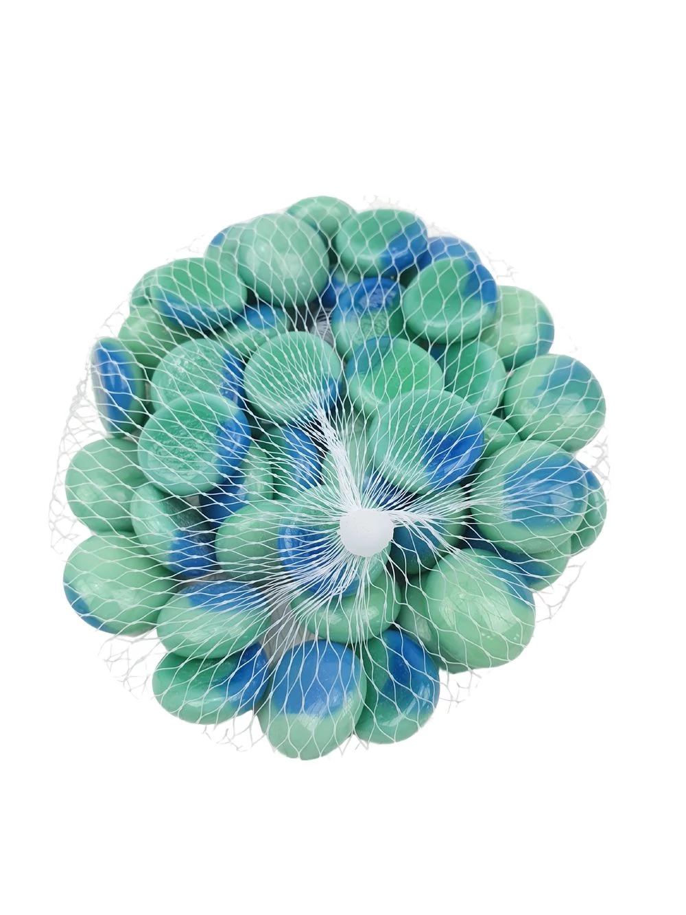 Dekor üveg kavics - Gyöngyház zöld