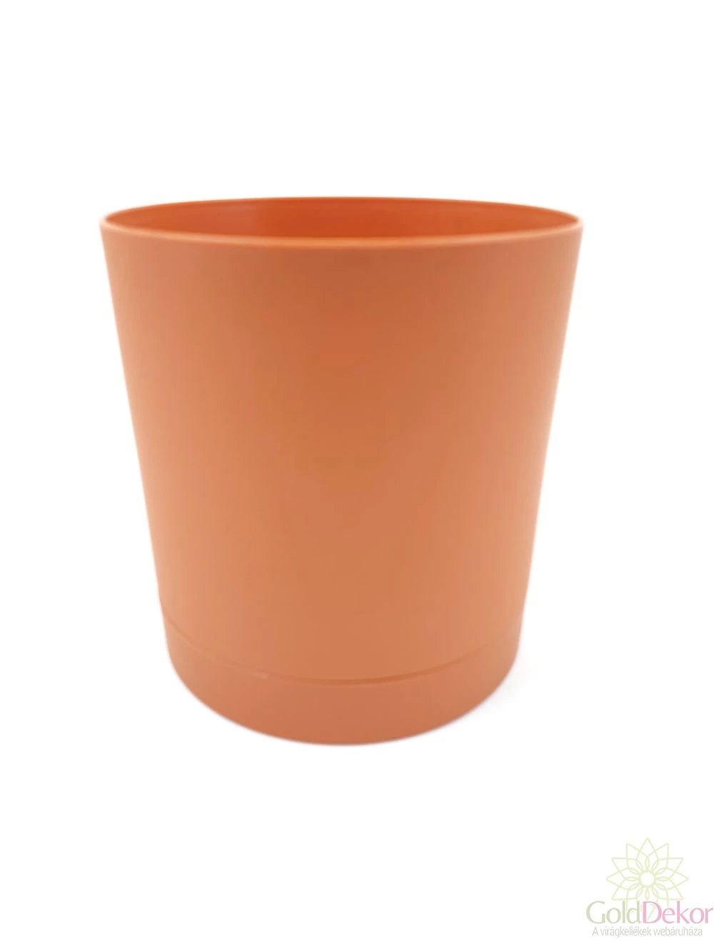 Alátétes műanyag cserép - terracotta
