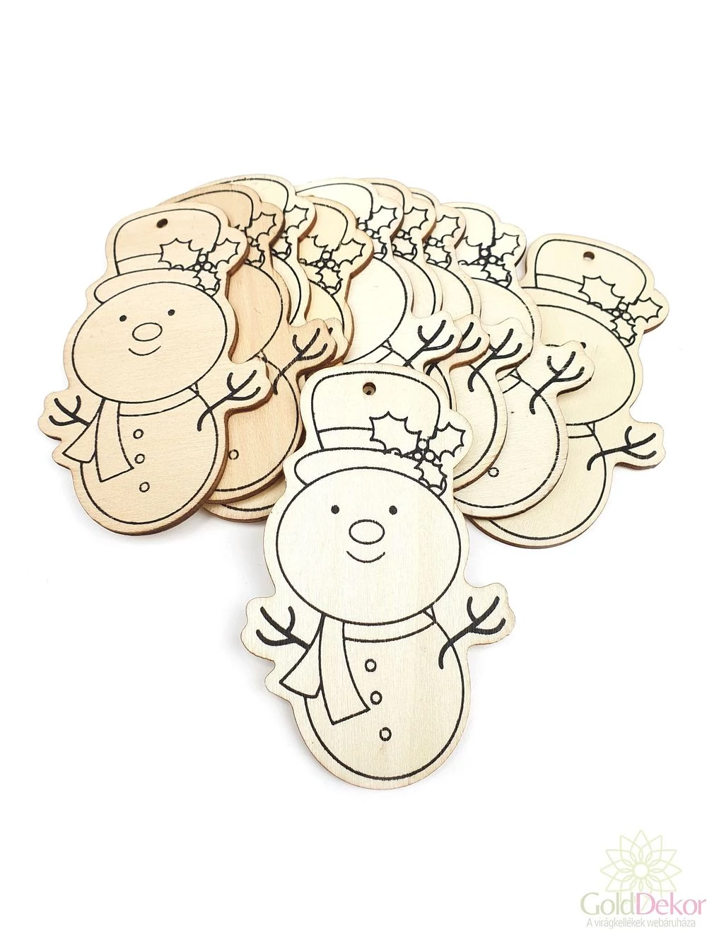 Fa dekor natúr hóember*10