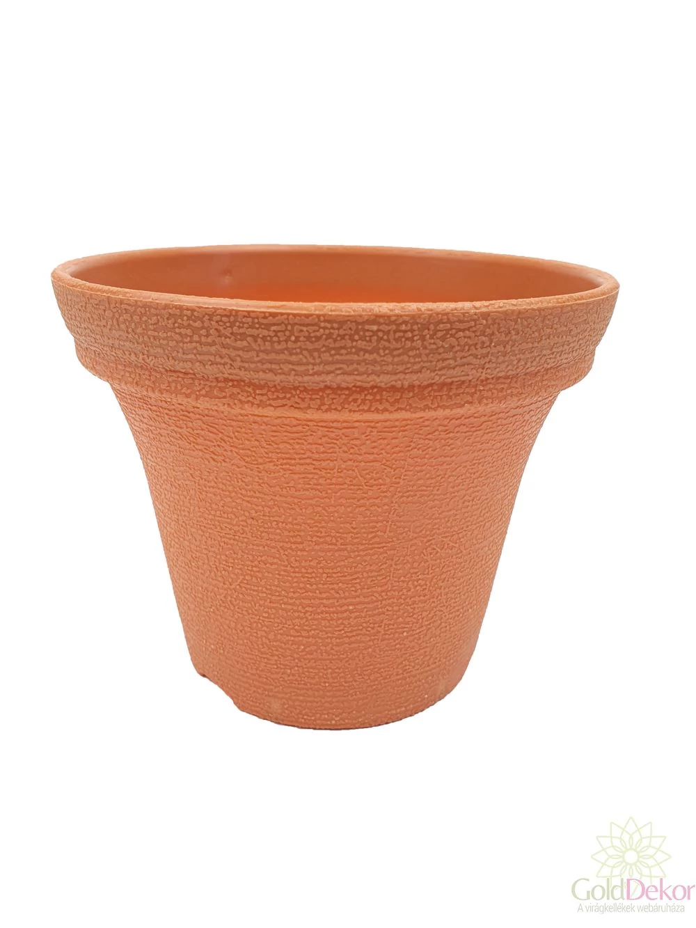 Rücskös mintás műanyag cserép - Terracotta