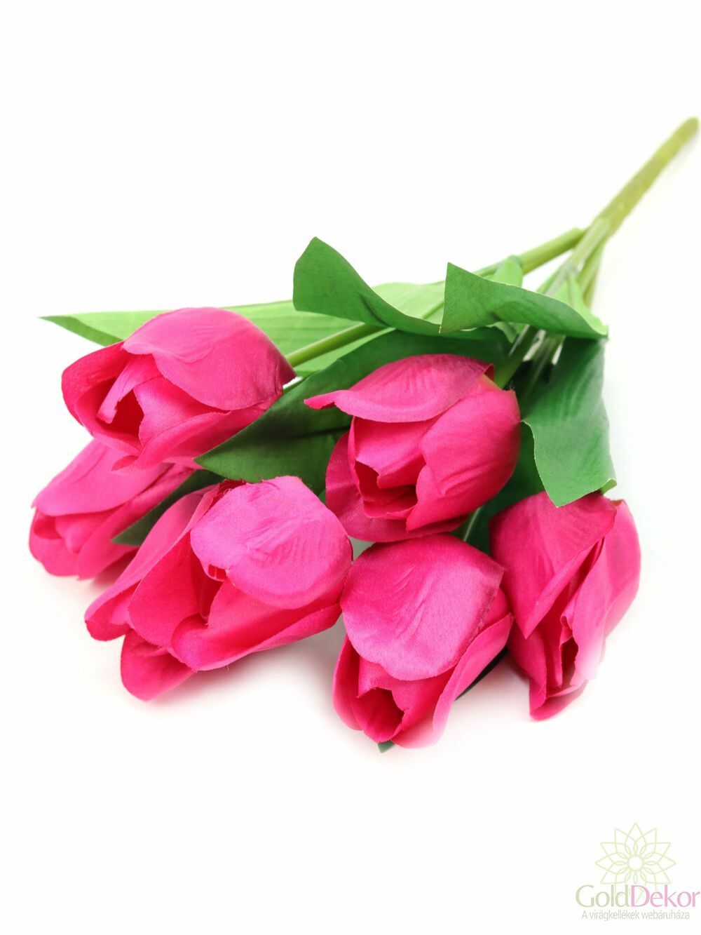 Nagyfejű tulipán csokor 7 fejes - Pink