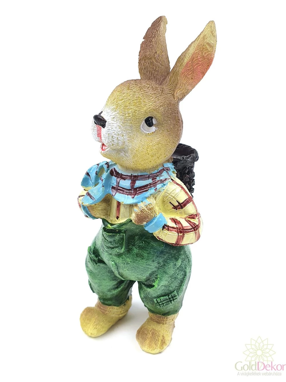 Kosár hordó nyuszi figura - fiú