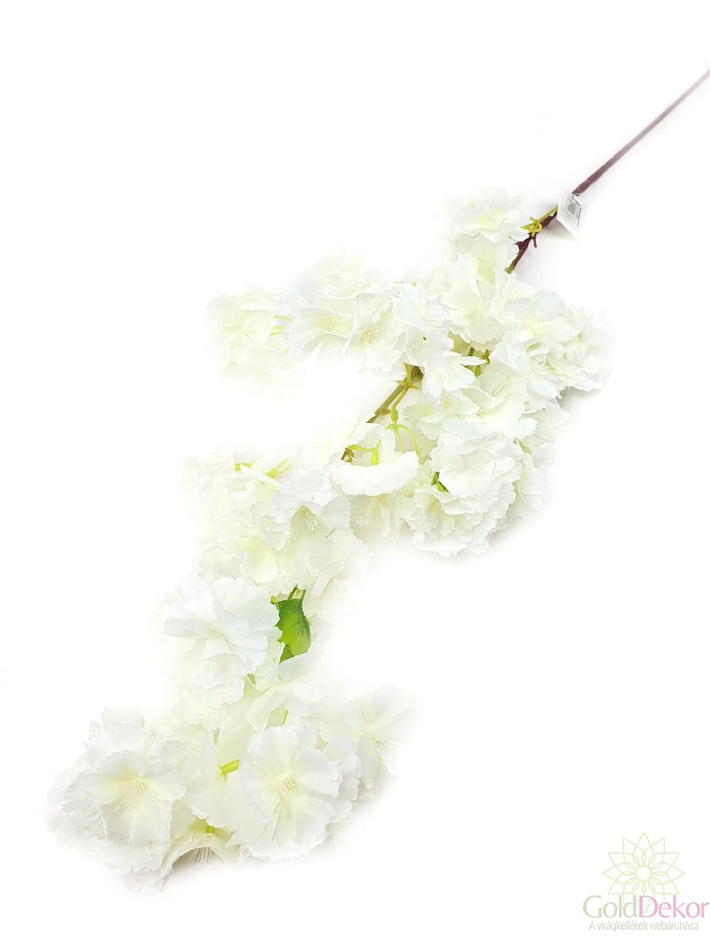 Virágos ág 100 cm - Fehér