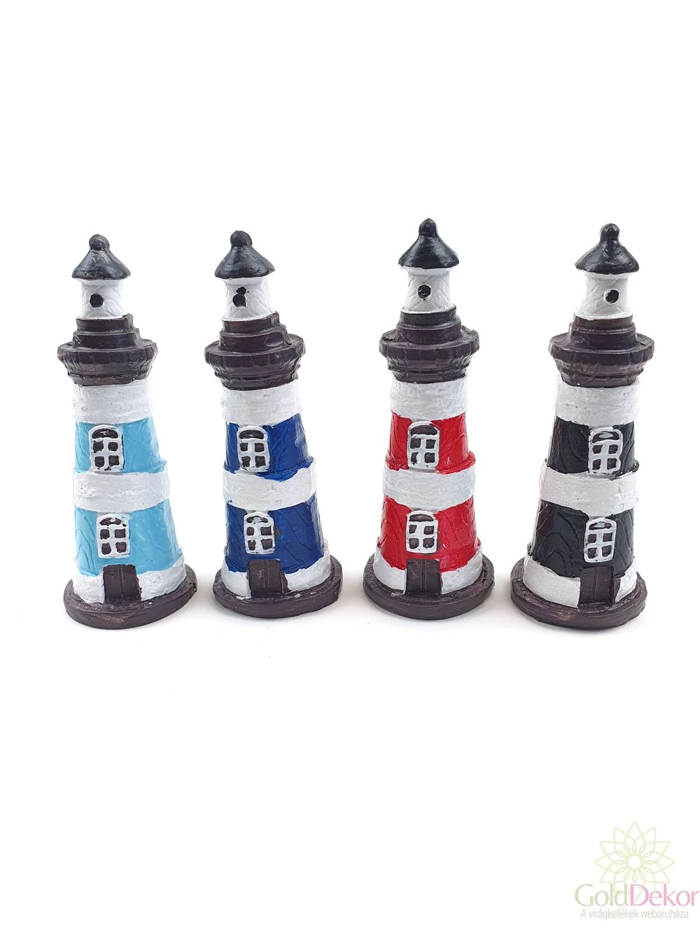 Színes csíkos világító torony