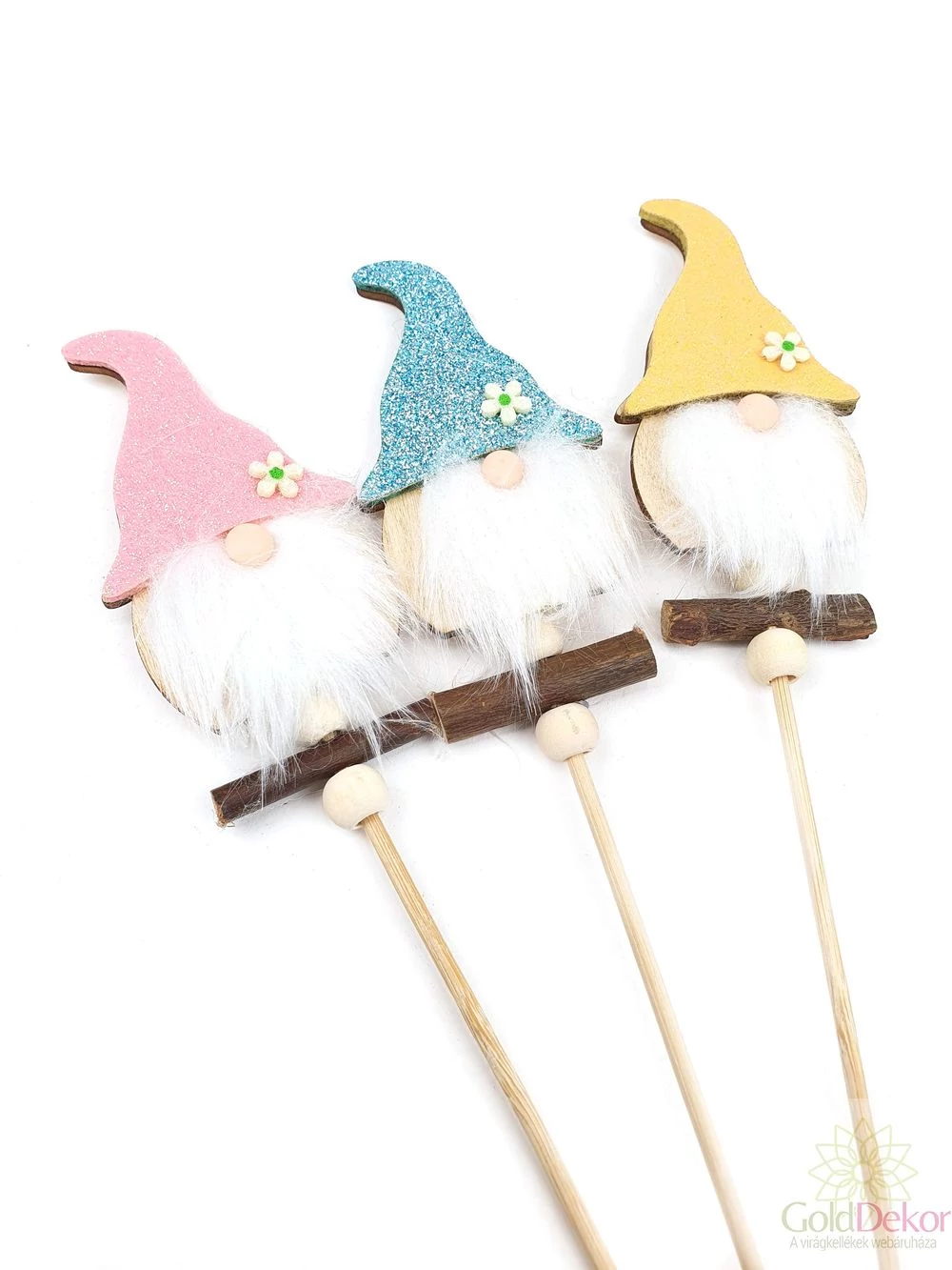 Glitteres sapkás manó betűző*3