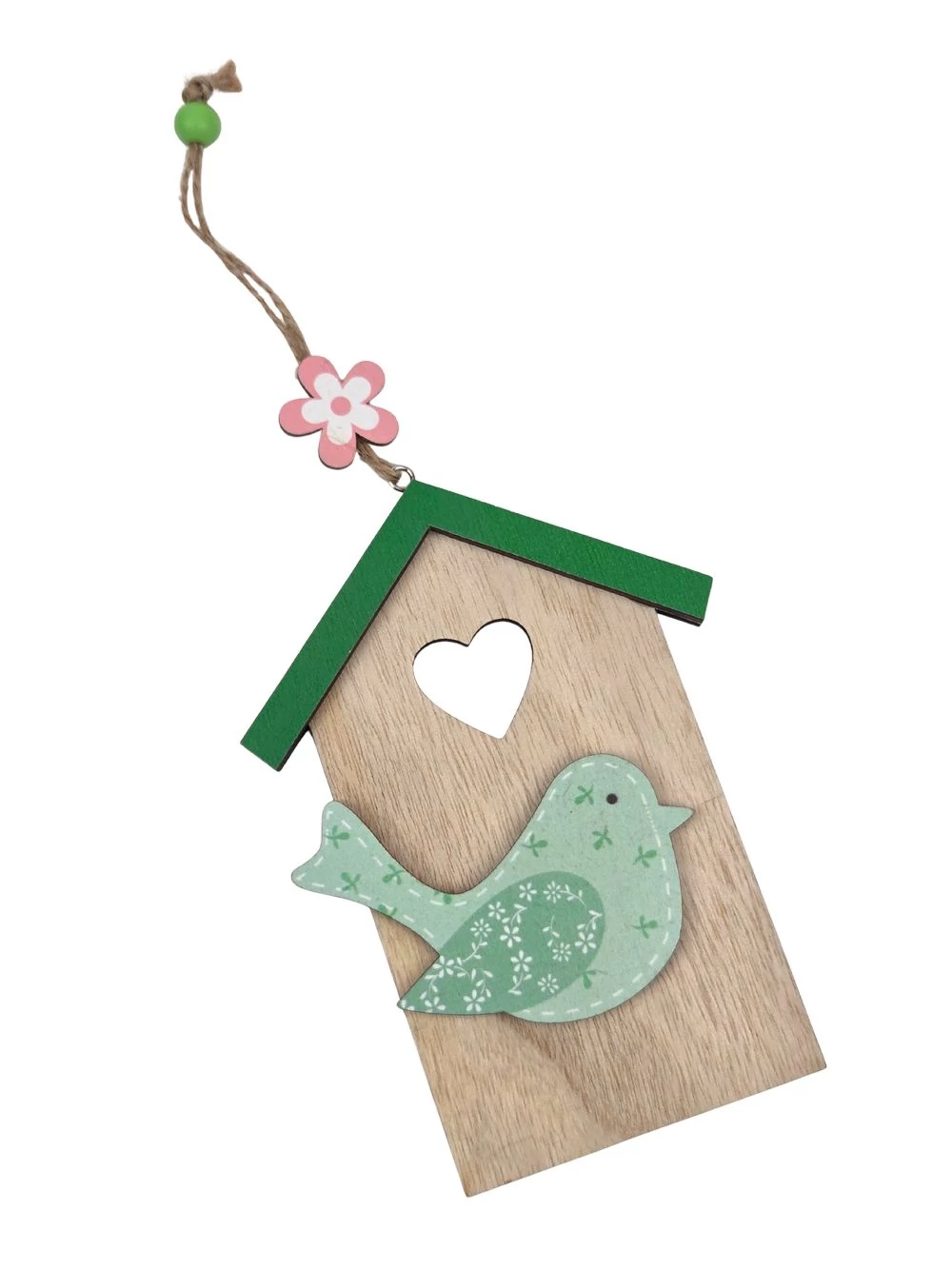 Színes tetejű madárházikó - zöld madaras