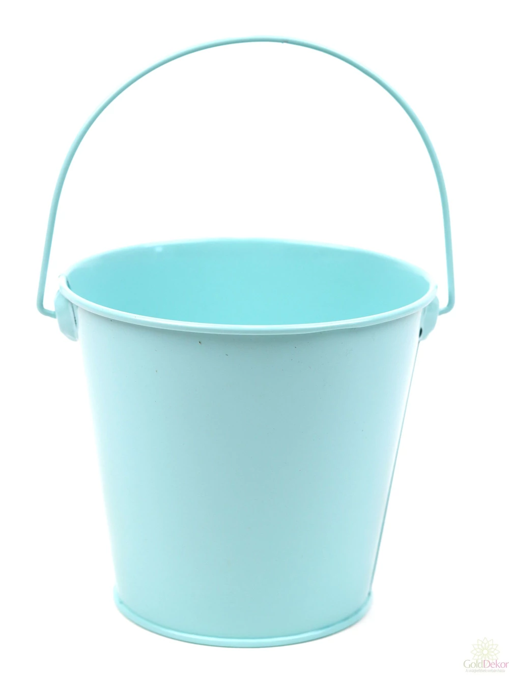 Színes füles bádog kaspó - Menta