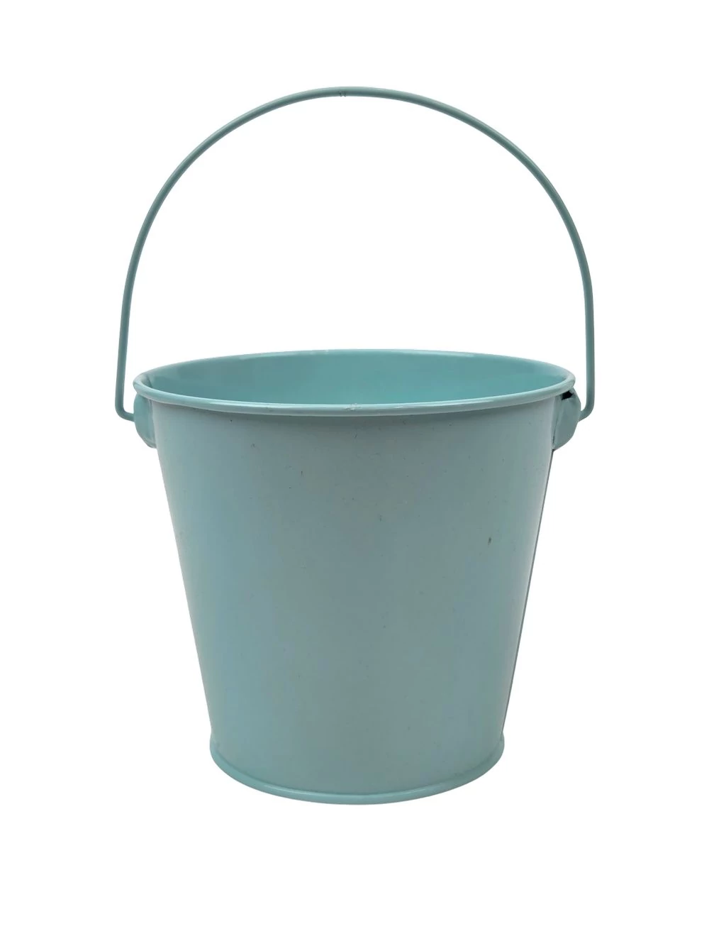 Színes füles bádog kaspó - Menta