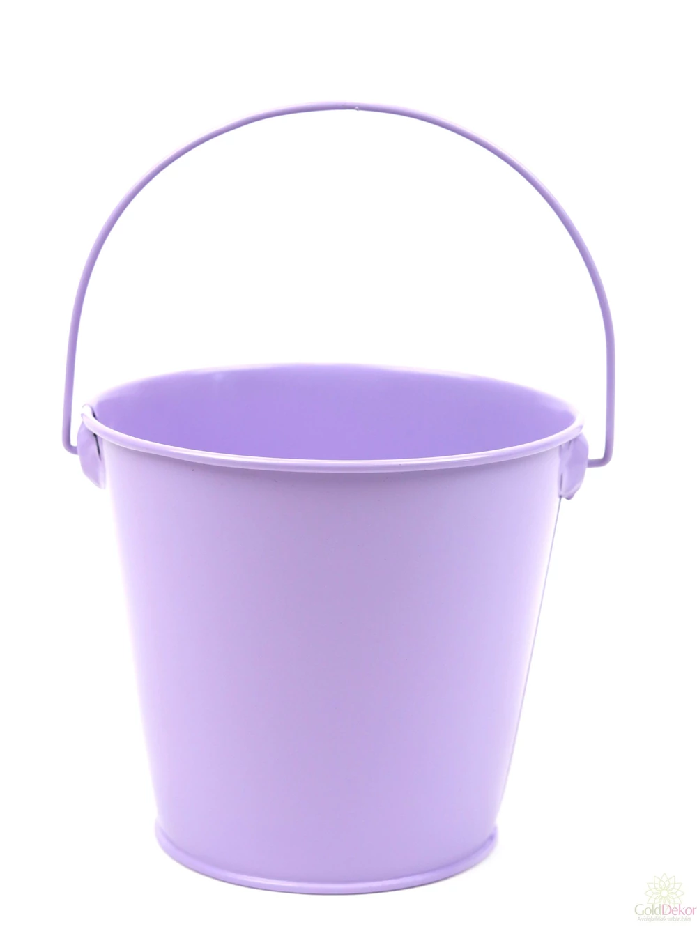 Színes füles bádog kaspó - Lila