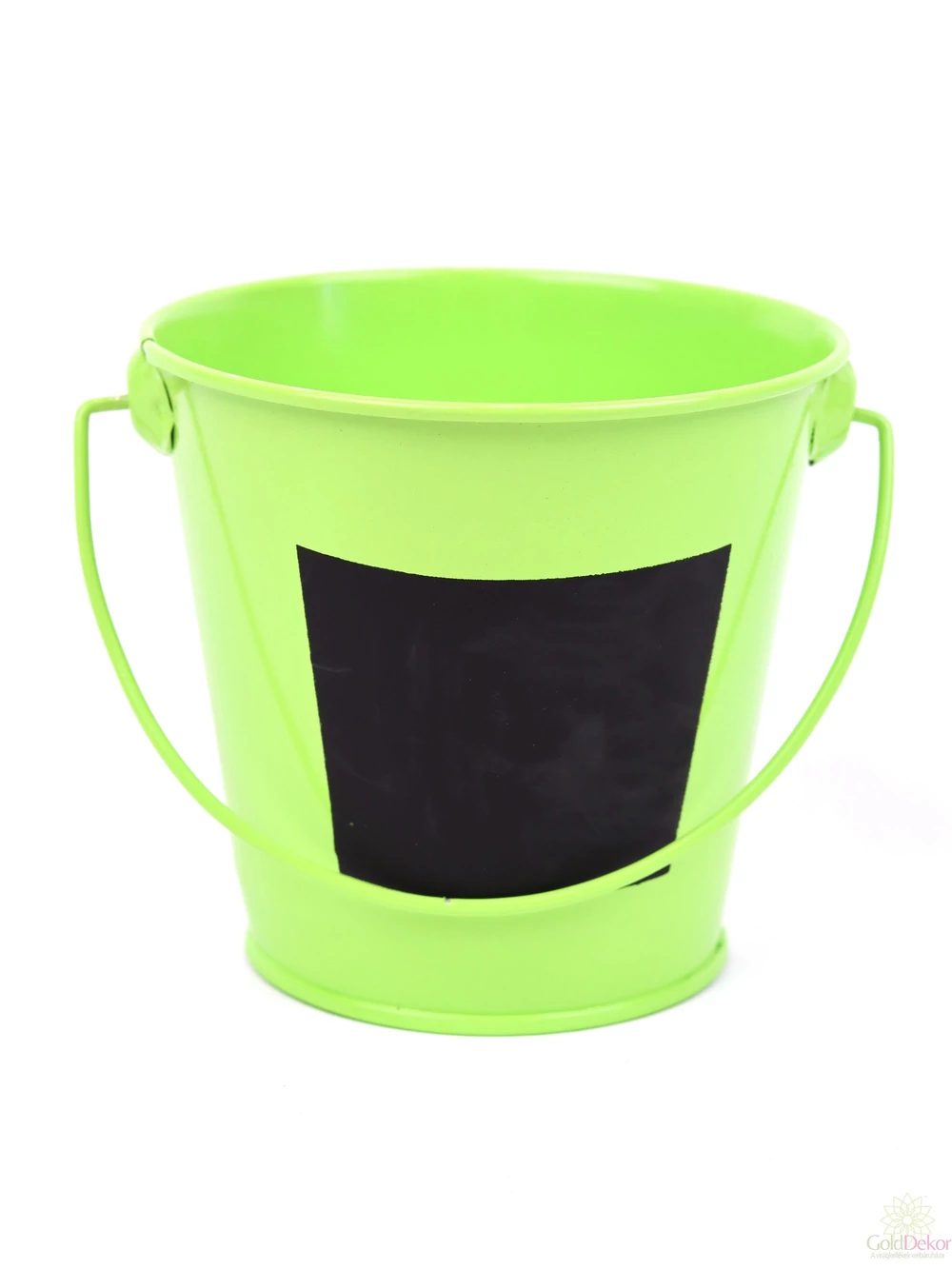 Tábla mintás bádog kaspó - Zöld