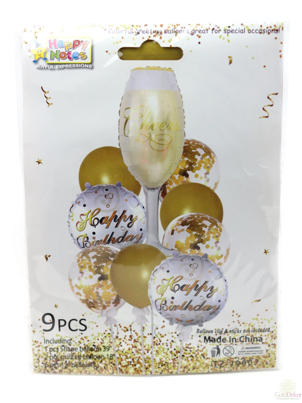 Lufi szett 9 db-os - Pezsgős pohár Lufi szett 9 db-os - Pezsgős pohár