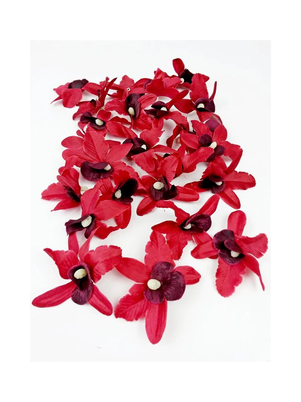 Orchidea fej kicsi *25 - Bordó Orchidea fej kicsi *25 - Bordó
