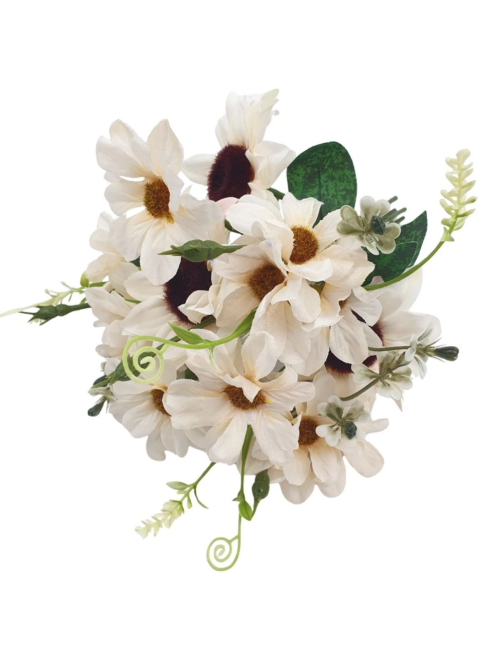 Napraforgó csokor margarétával - Tört fehér