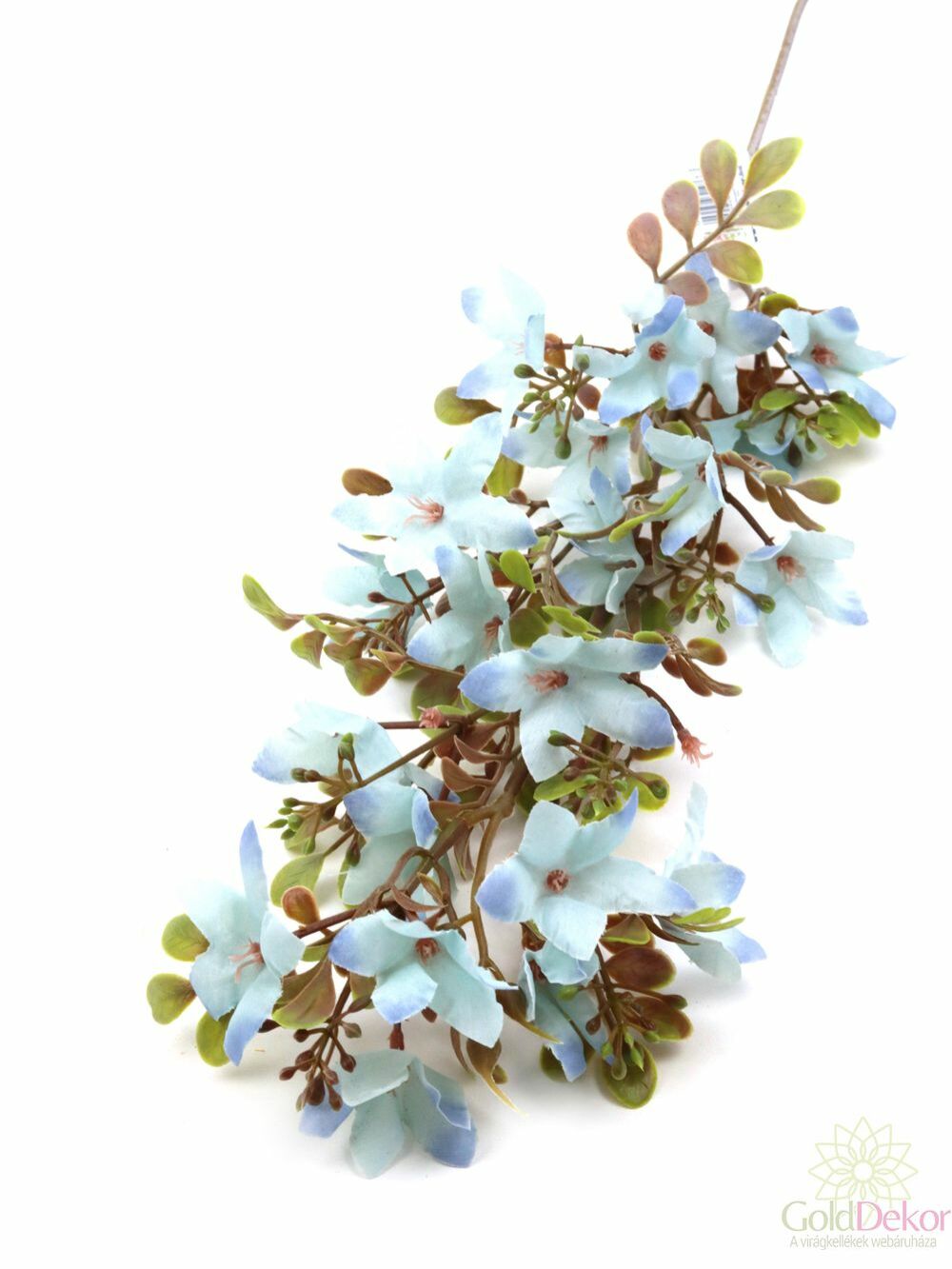 Hamvas virágos ág - Kék