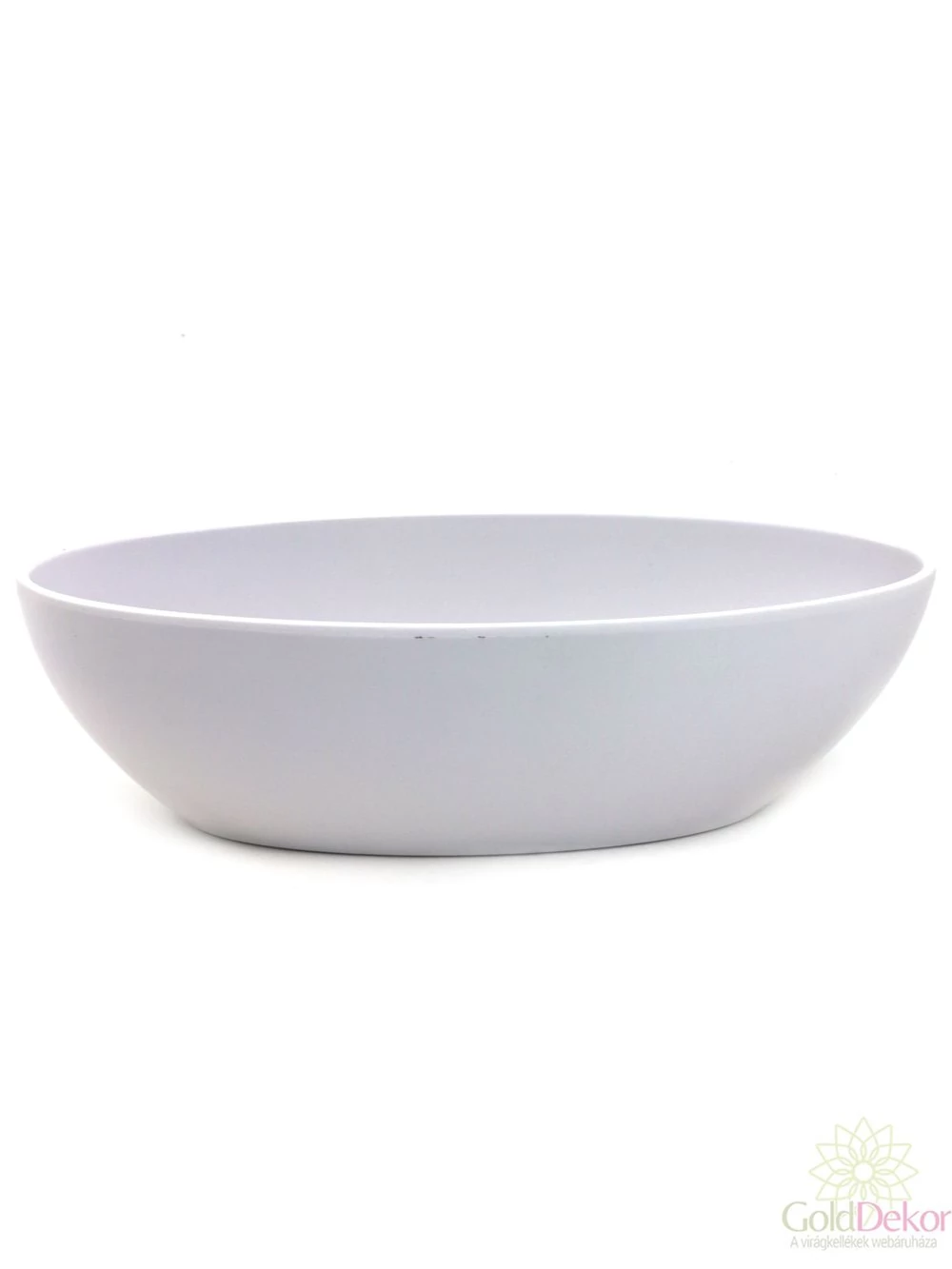 Fehér műanyag tál - Nagy ovál