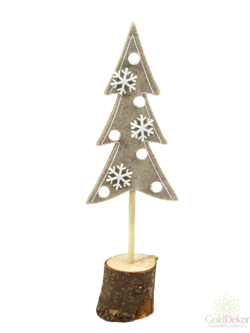 Fa talpas filc fenyőfa - Drapp