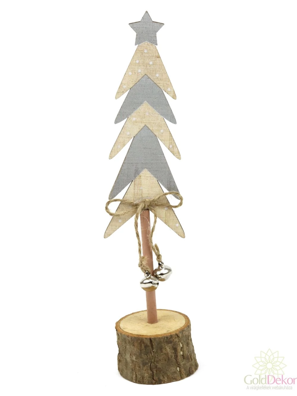 Fa talpas fenyőfa natúr-szürke