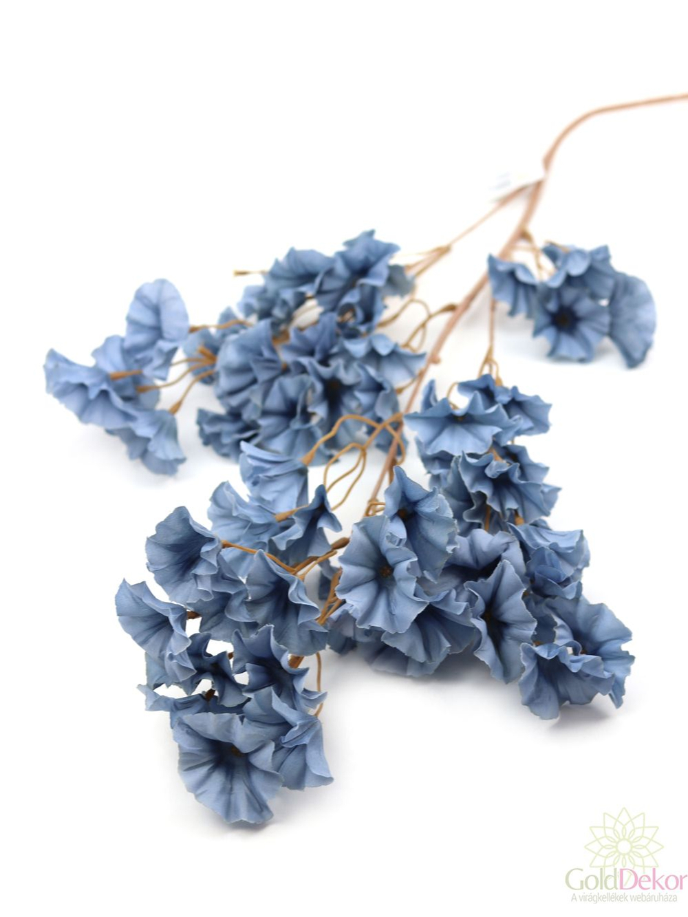 Őszi színű virágos ág A - Kék