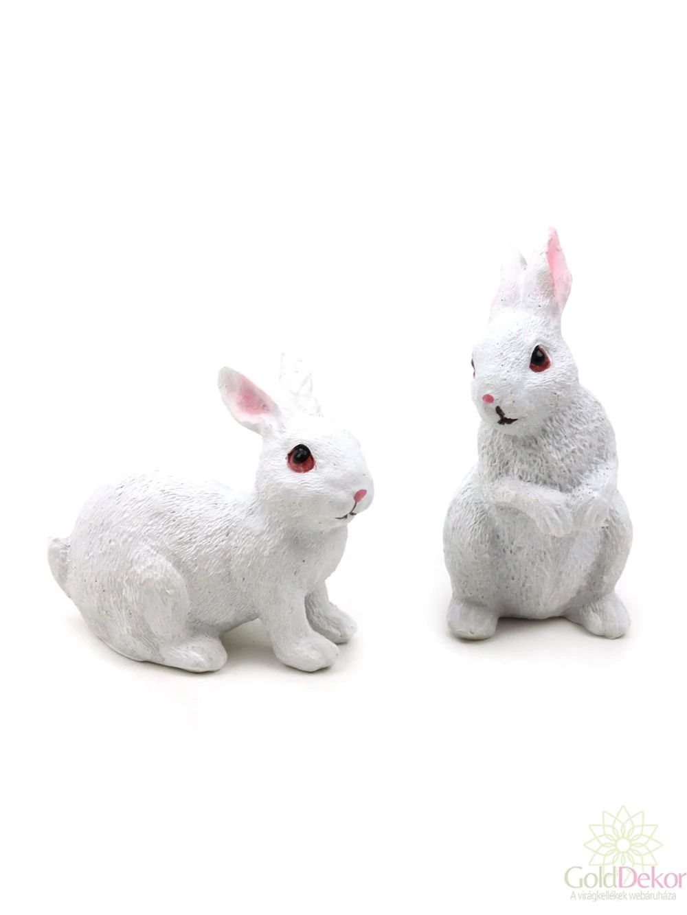 Fehér nyuszi figura 7 cm