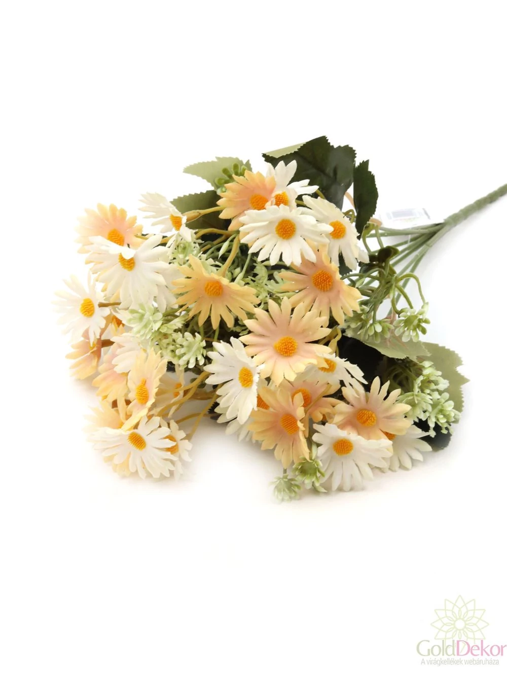 Vegyes színű kicsi csokor 82 - Tört fehér-Barack