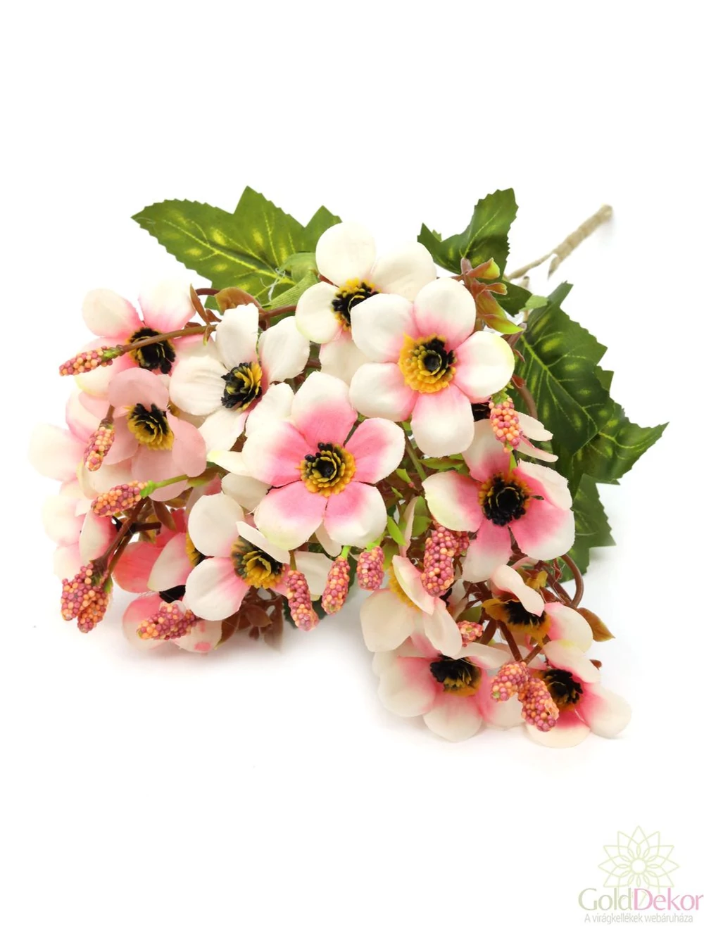 Vegyes színű kicsi csokor 79 - Cirmos rózsaszín