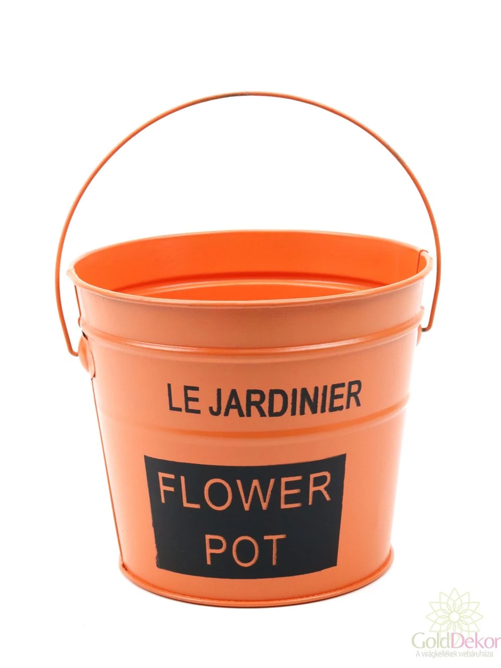 LE  JARDINIER bádog vödör - Narancs