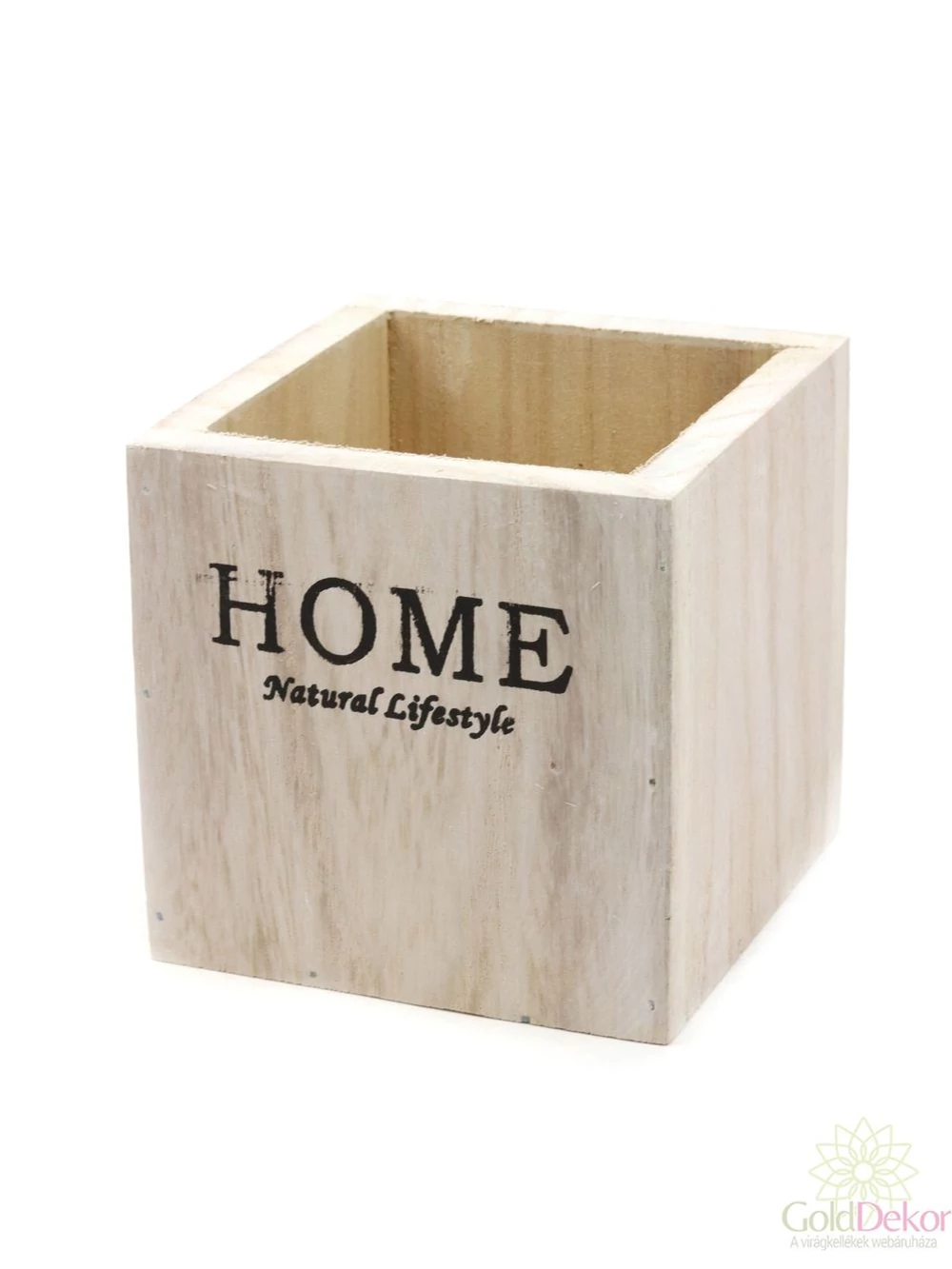 Home feliratos fa kaspó - Teli Fehér Home feliratos fa kaspó - Teli Fehér