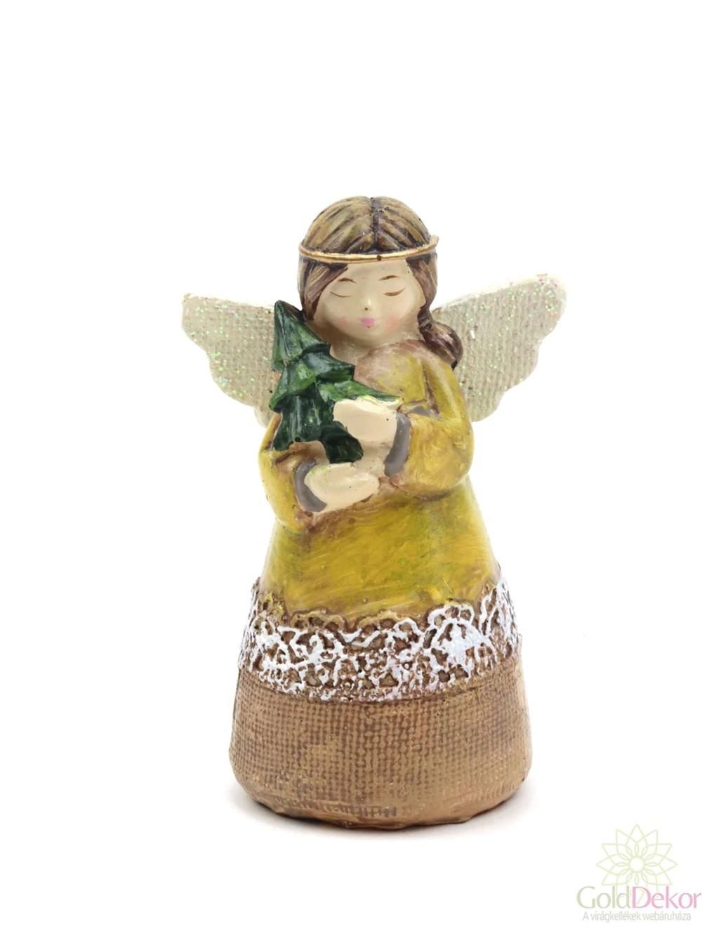 Színes ruhás angyalka B - Fenyős