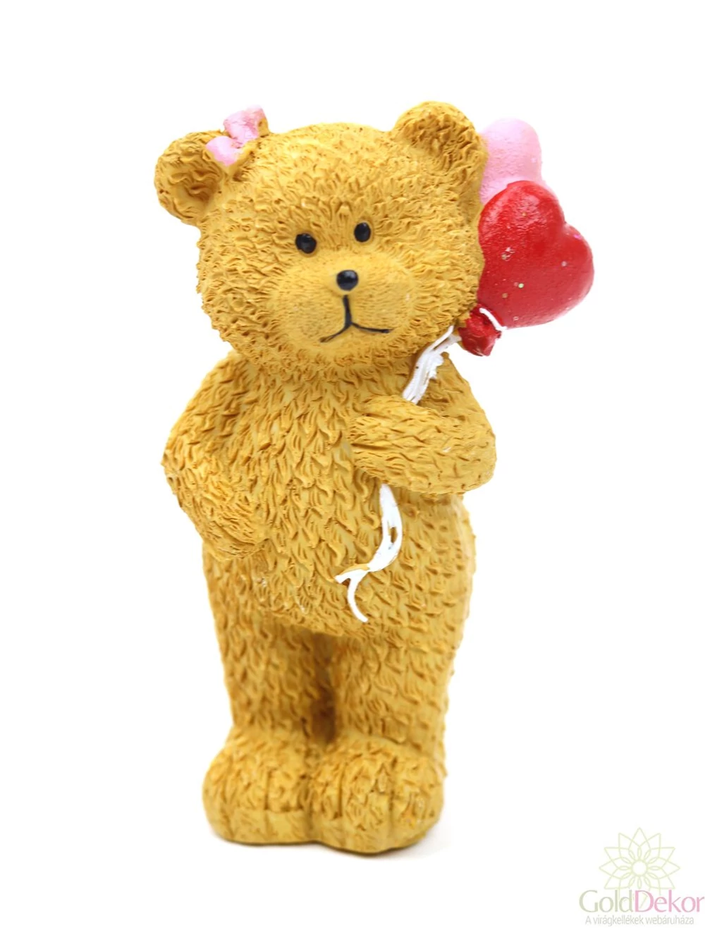 Maci szíves lufival