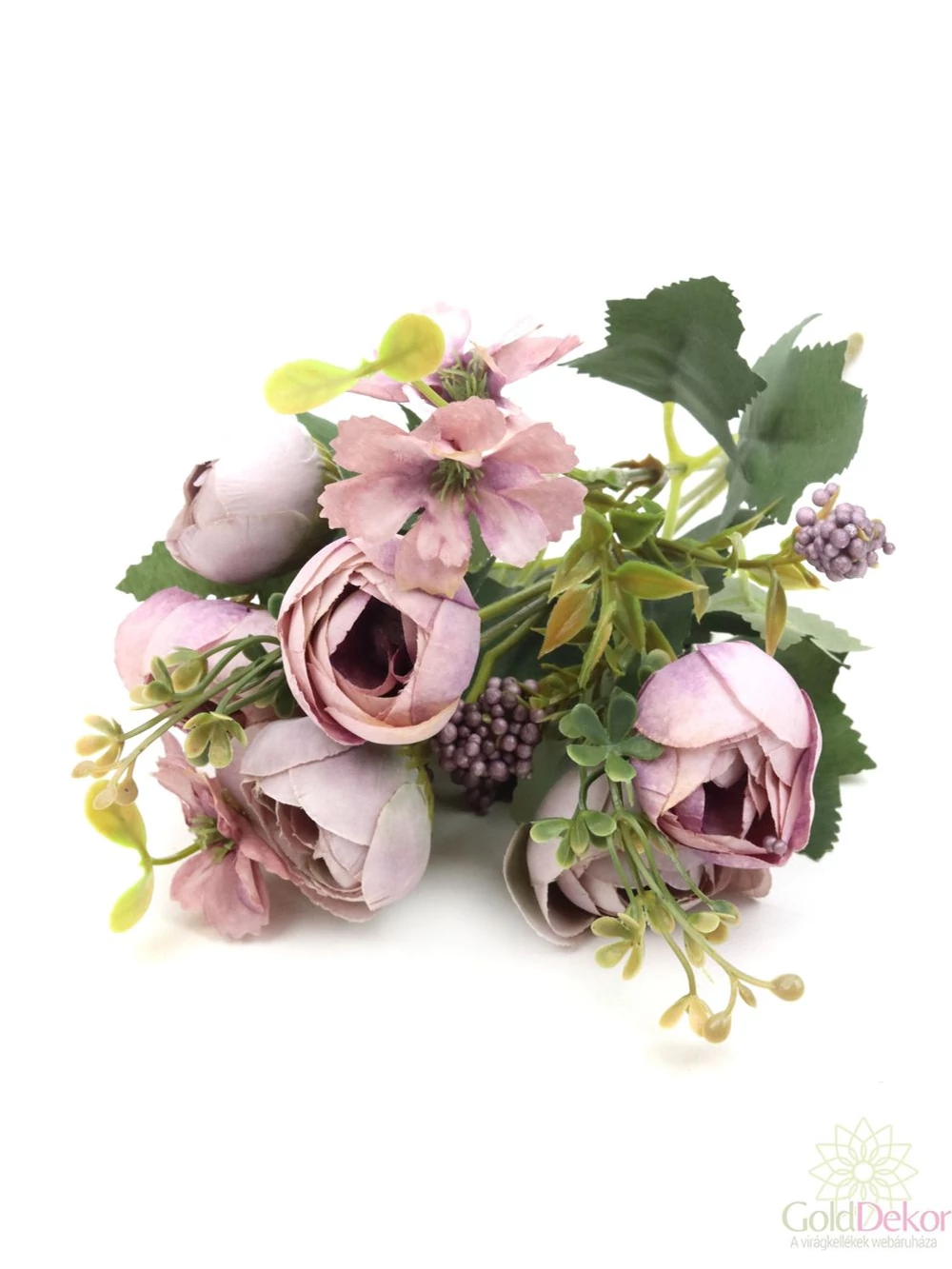 Kicsi antik boglárka csokor - Vil .lila