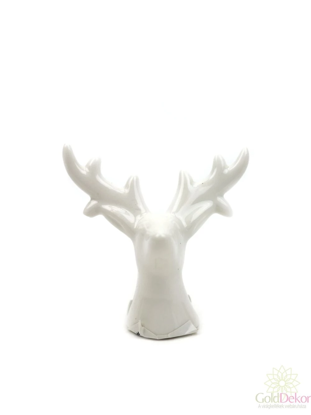 Kerámia fényes szarvas fej