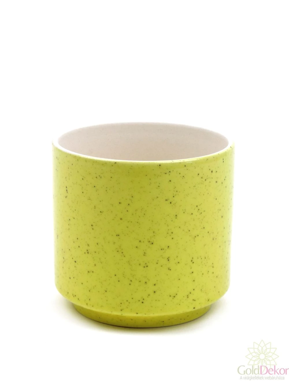 Színes henger kaspó - Sárga