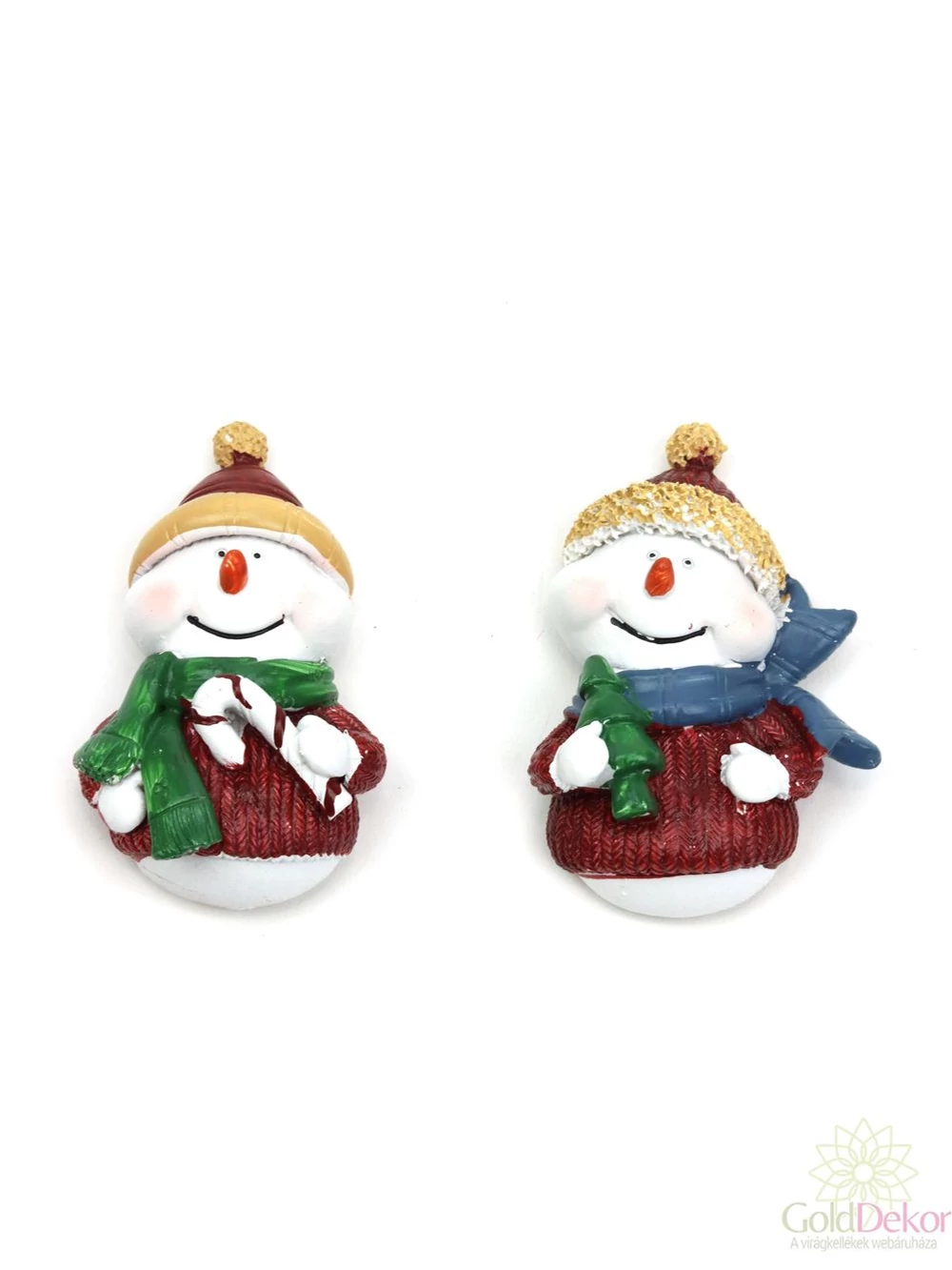 Mosolygós hóember figura