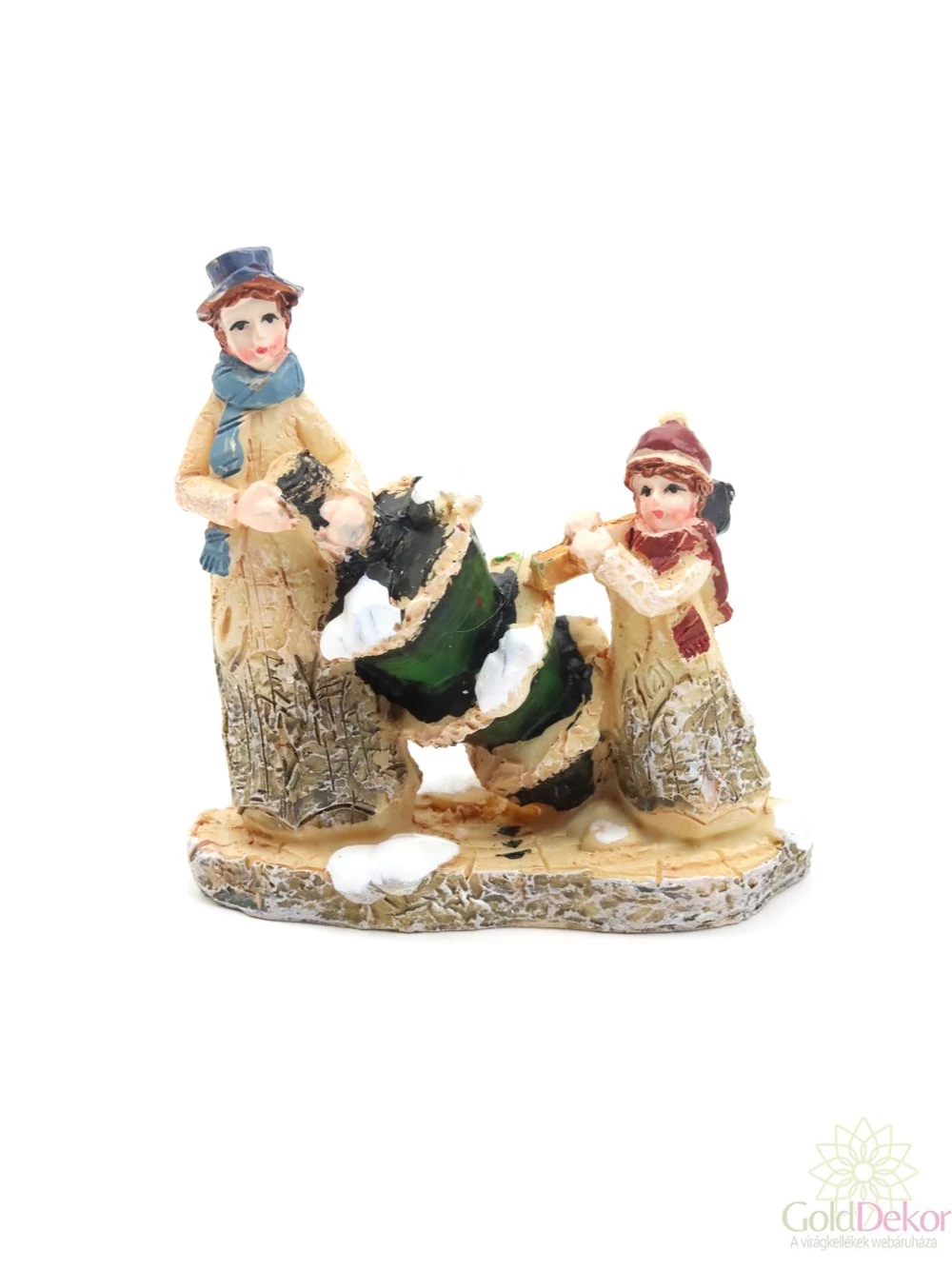 Téli falu figura - Fa vágó